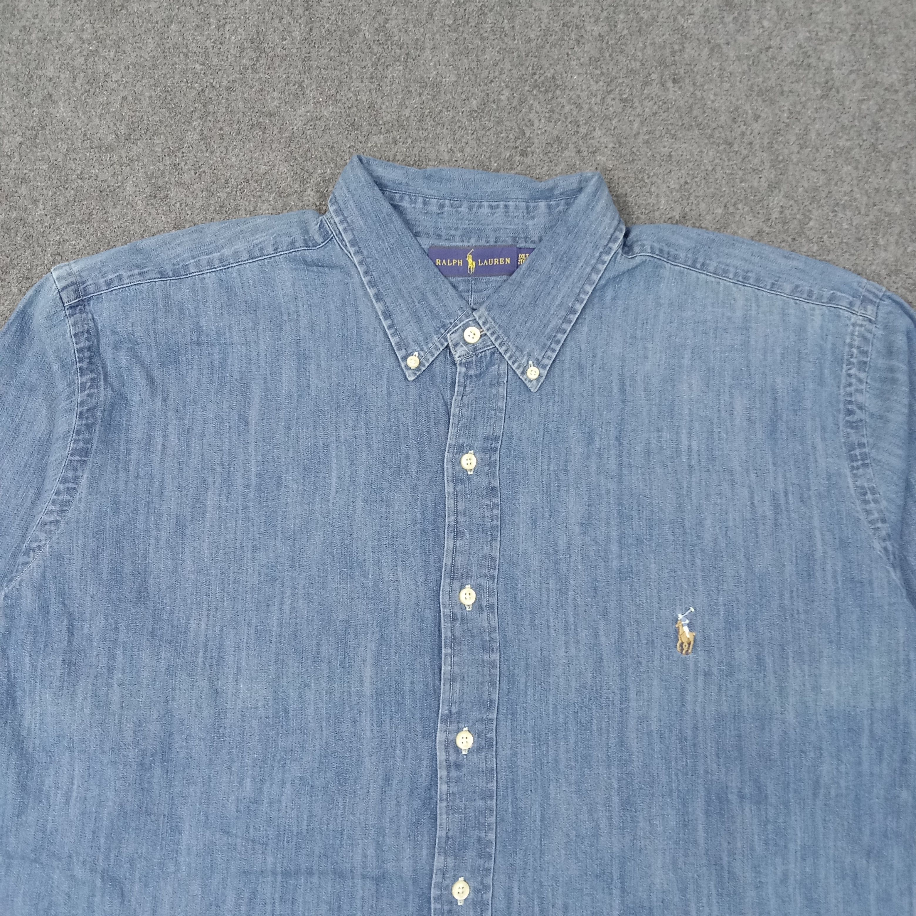 Polo Ralph Lauren Ralph Lauren American Brand Denim Shirt Button Up C223N33 Size US XXL / EU 58 / 5 - 2 Thumbnail