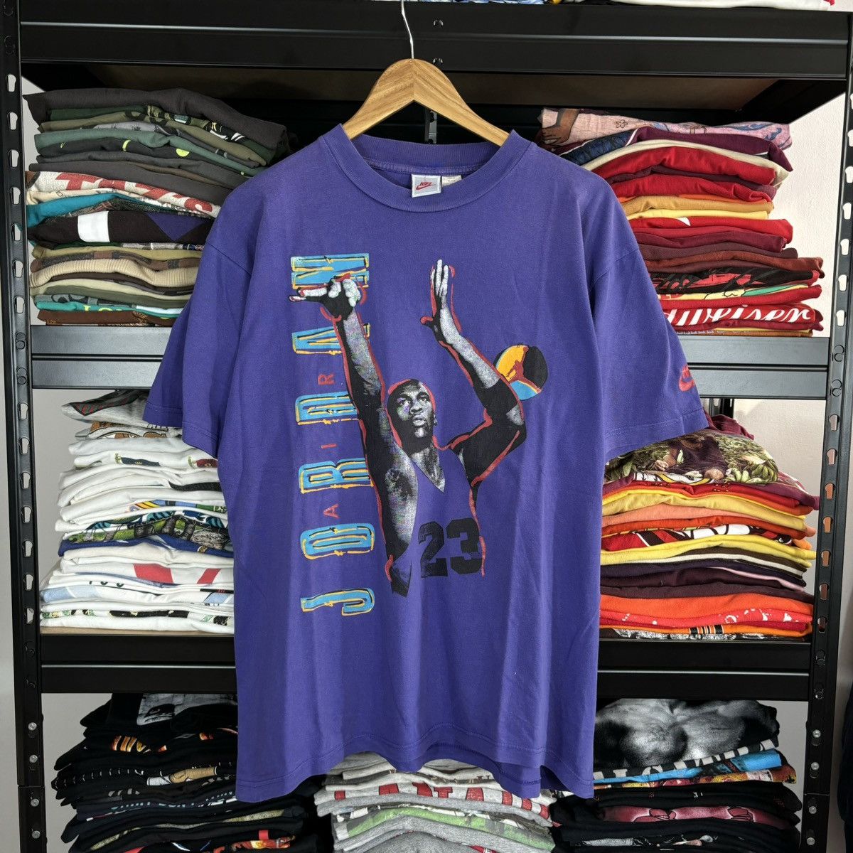 Jordan Brand × Nike × Vintage VINTAGE 90’s NIKE AIR JORDAN BIG LOGO TEE T-SHIRT Size US L / EU 52-54 / 3 - 1 Thumbnail
