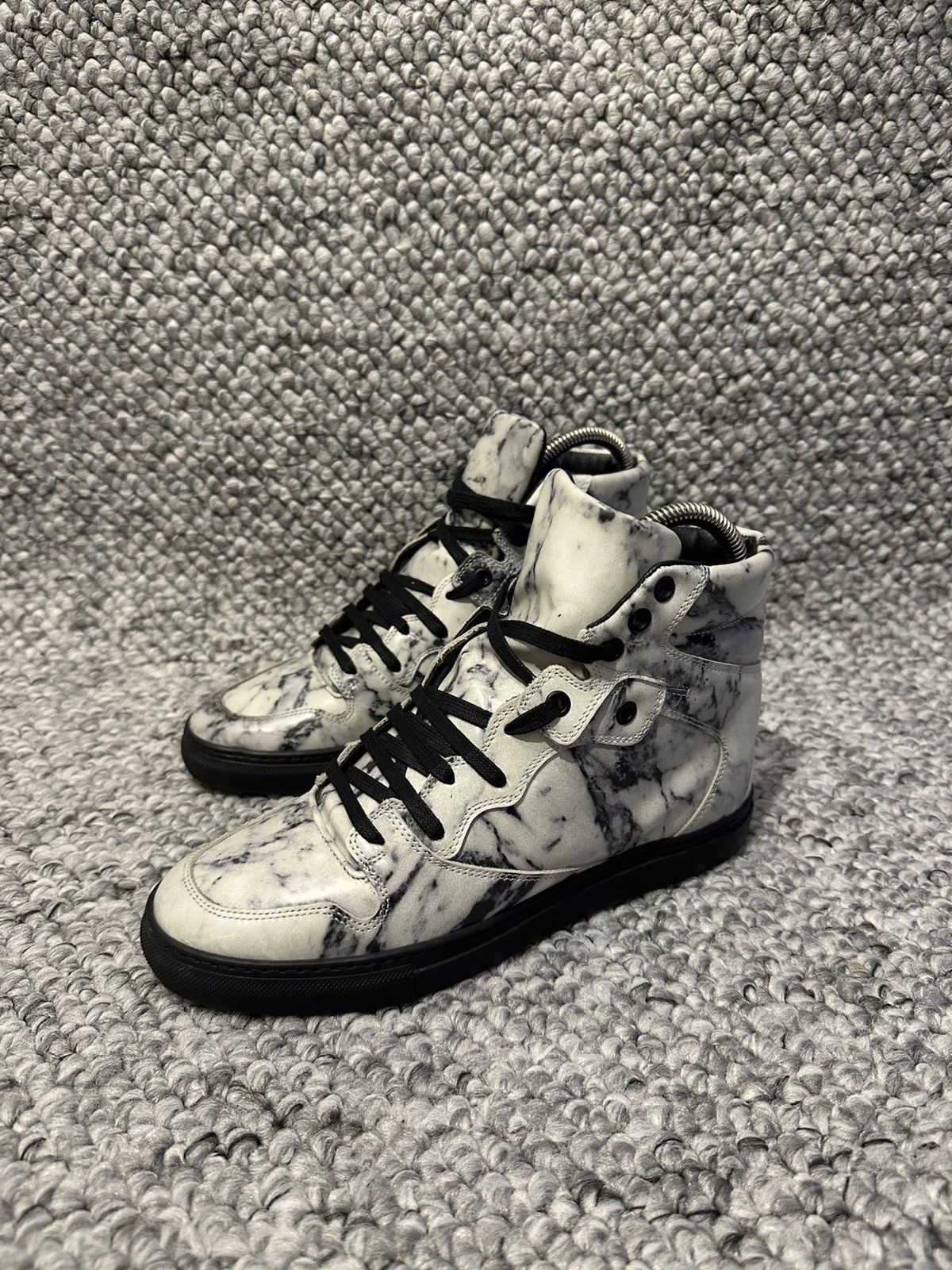 Balenciaga Balenciaga High-Top Sneakers – Marble Pattern – Size EU 
