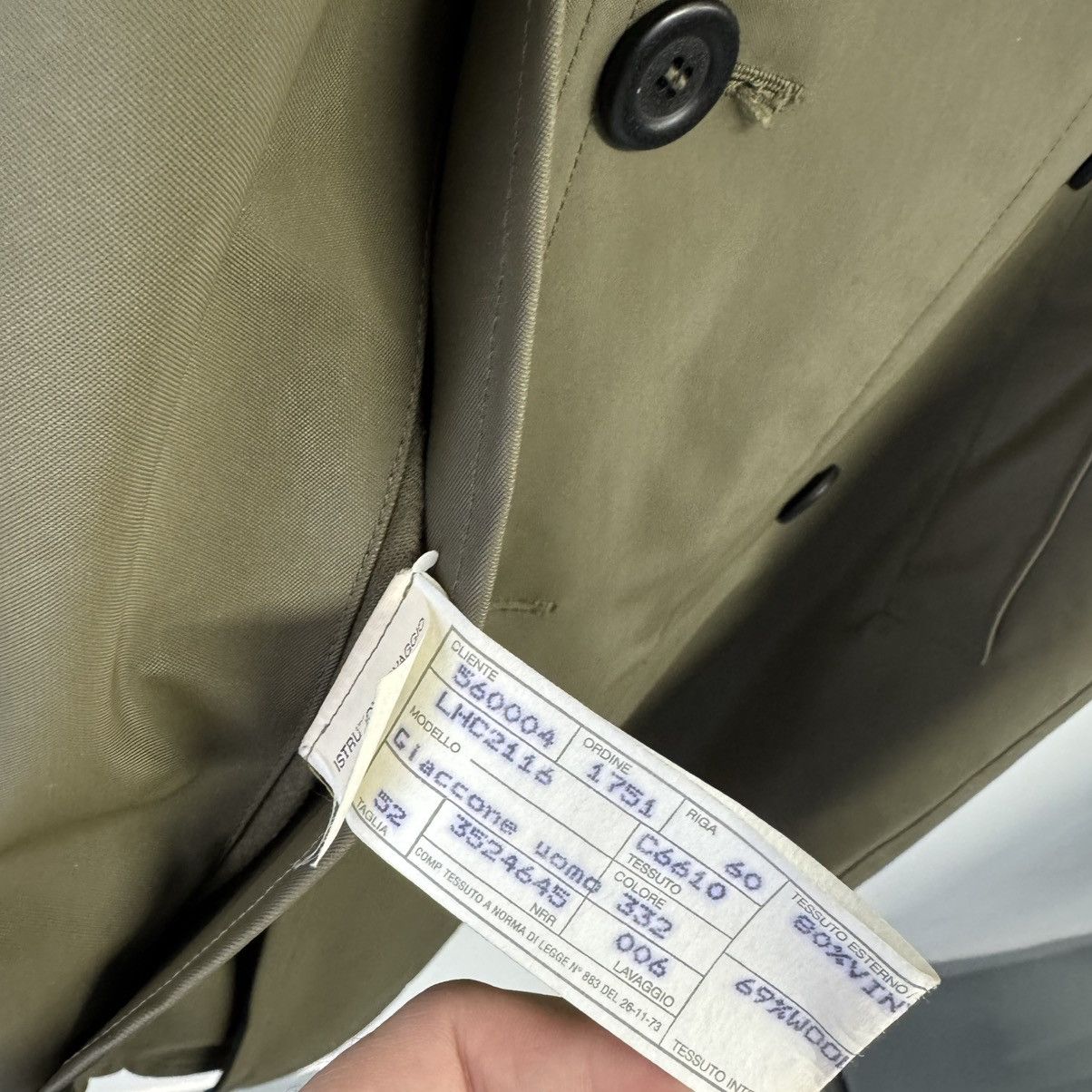 Left Hand × Massimo Osti Thermojoint Wool Lining Trench Coat Jacket Size US M / EU 48-50 / 2 - 5 Thumbnail