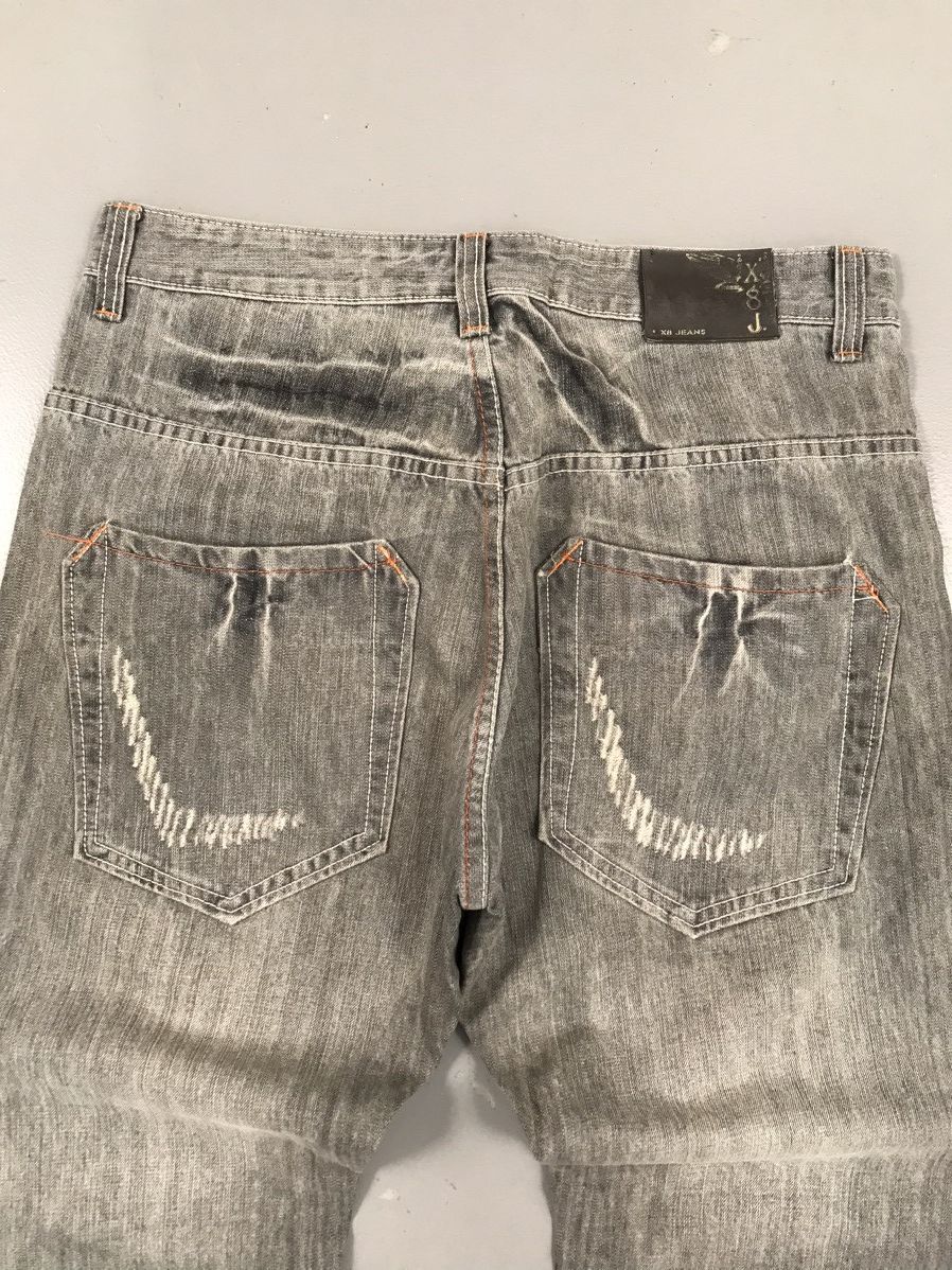 JNCO × Southpole × Vintage Crazy vintage X8 jeans sword 🗡️ embroidered denim Size US 35 - 12 Thumbnail
