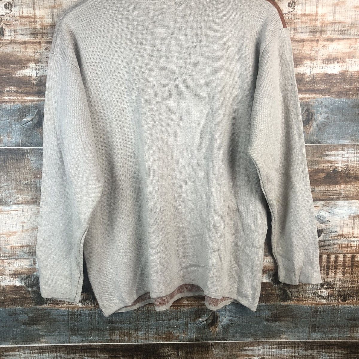 Homespun Knitwear × Japanese Brand DL Main Limne Vintage Brown Knitwear #C536 Size M / US 6-8 / IT 42-44 - 15 Thumbnail