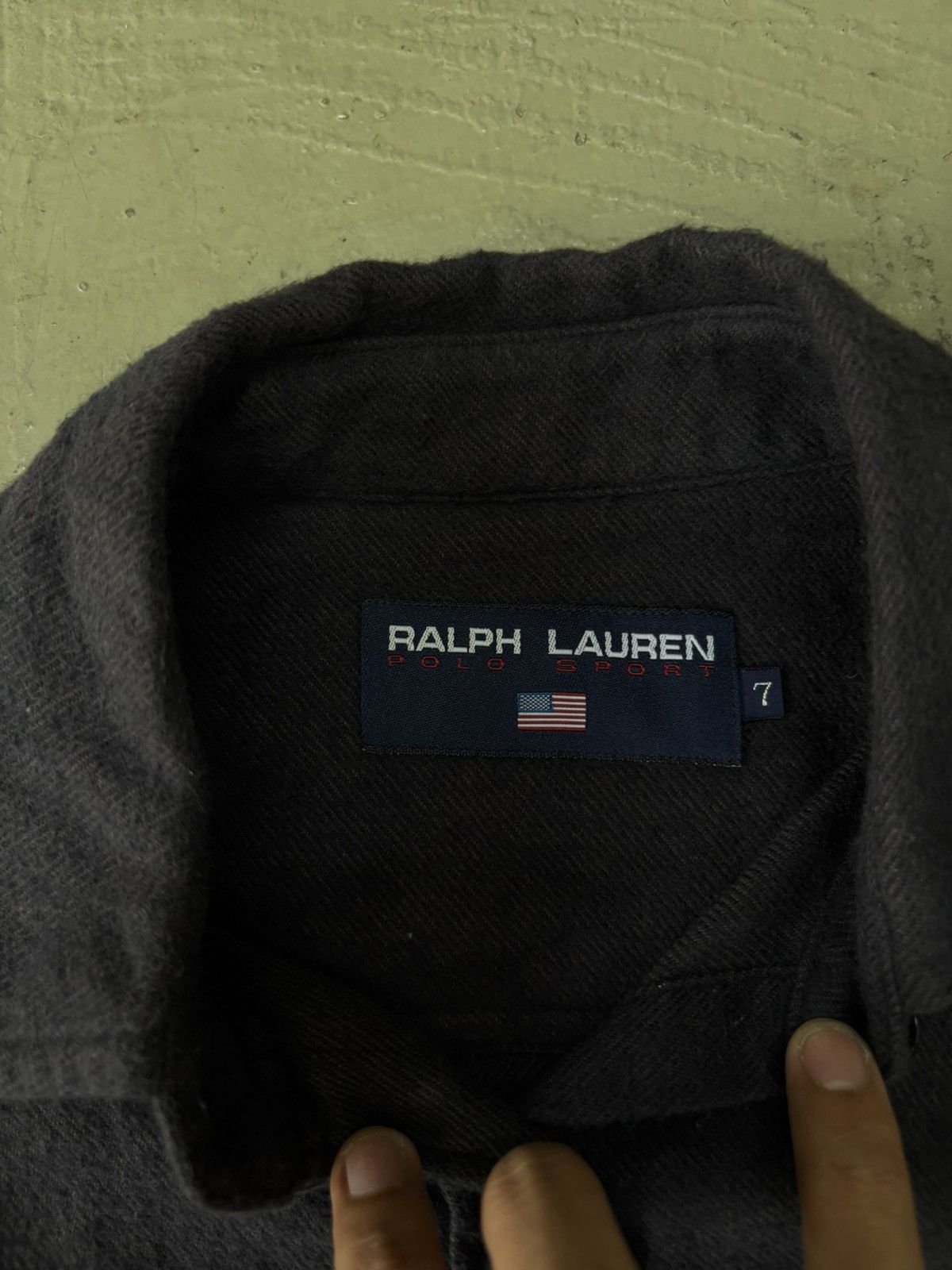 Japanese Brand × Polo Ralph Lauren × Vintage Vintage Polo Sport Ralph Lauren Flannel Black Impact 21 Size US M / EU 48-50 / 2 - 2 Thumbnail