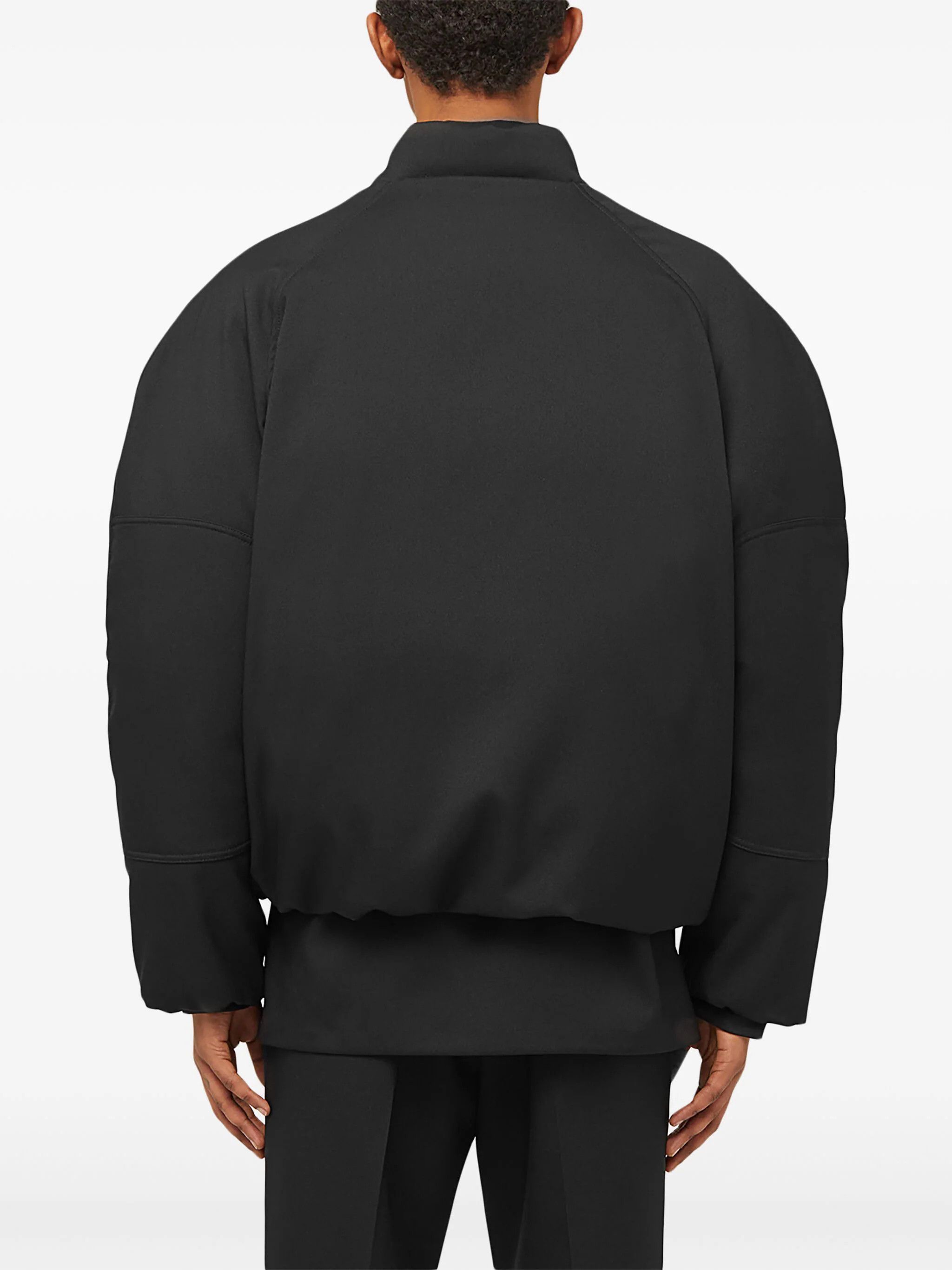 Jil Sander o1s22i1n1024 Padded Feather Bomber Jacket in Black Size US M / EU 48-50 / 2 - 3 Thumbnail