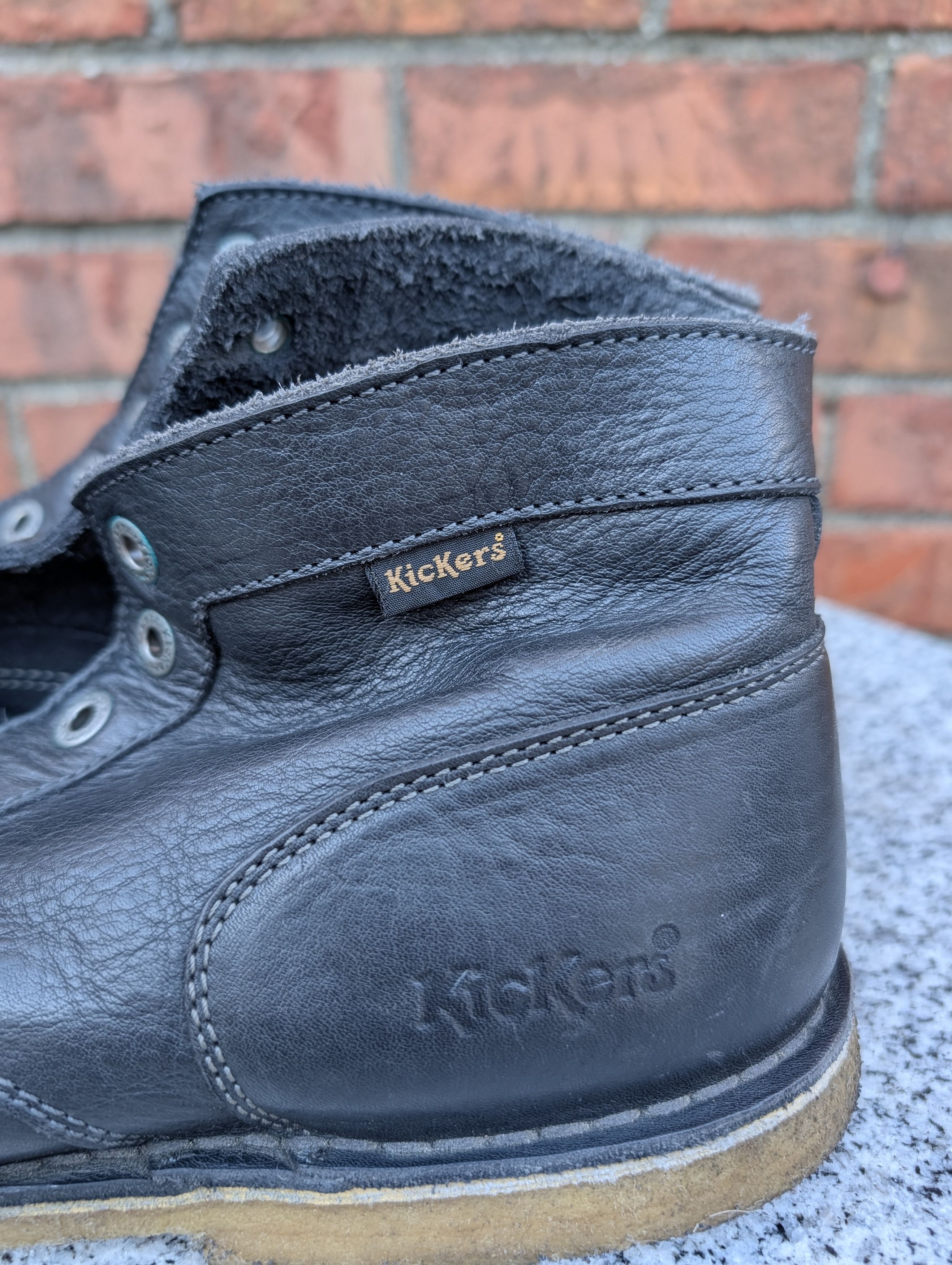 Kickers Vintage KICKERS Kick-Hi Boots France Black | EU 46 US 12 Size US 12 / EU 45 - 4 Thumbnail