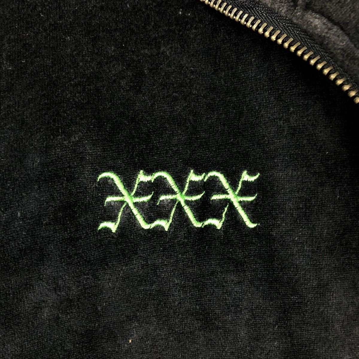 Japanese Brand × Vintage 📌VINTAGE VELVET BIKER JACKET RUFTWO JAPAN PUNK BIG LOGO Size US L / EU 52-54 / 3 - 19 Thumbnail