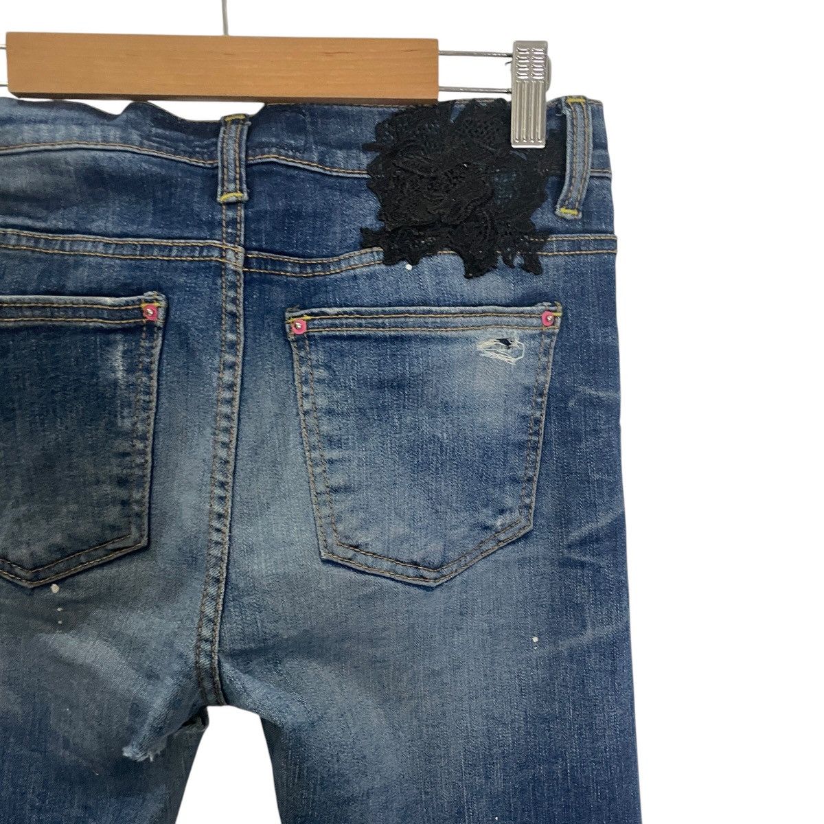 Japanese Brand Vintage Coolatique Distressed Denim Size 30" / US 8 / IT 44 - 9 Thumbnail