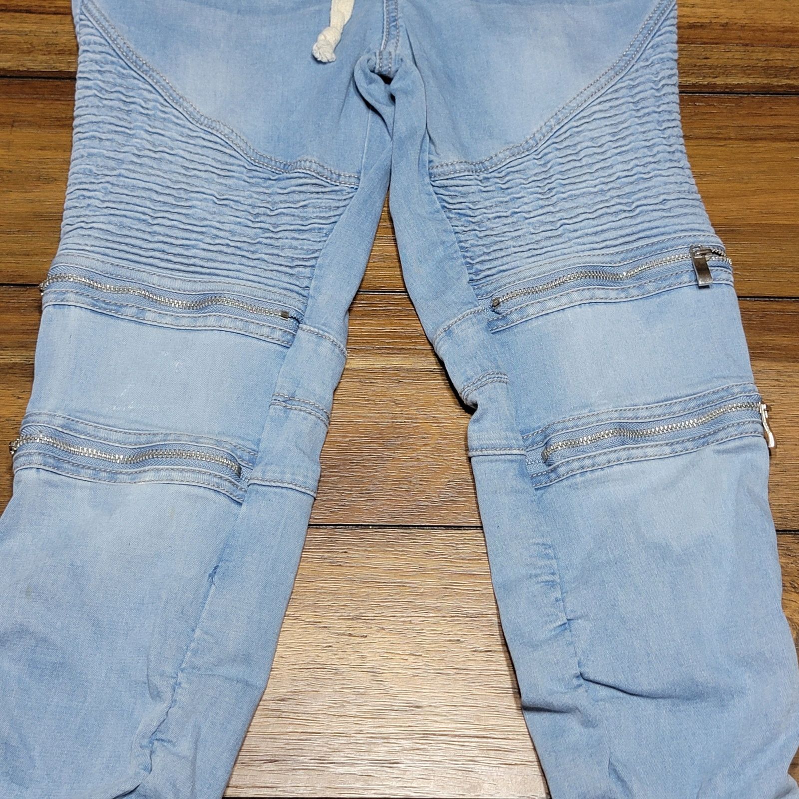 Other American Bazi Pull On Denim Jeans w/ Zipper Legs - Small Size 26" / US 2 / IT 38 - 2 Thumbnail