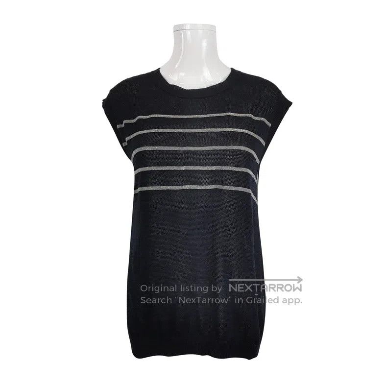 Brunello Cucinelli Brunello Cucinelli No-arms knit vest Size L / US 10 / IT 46 - 1 Thumbnail