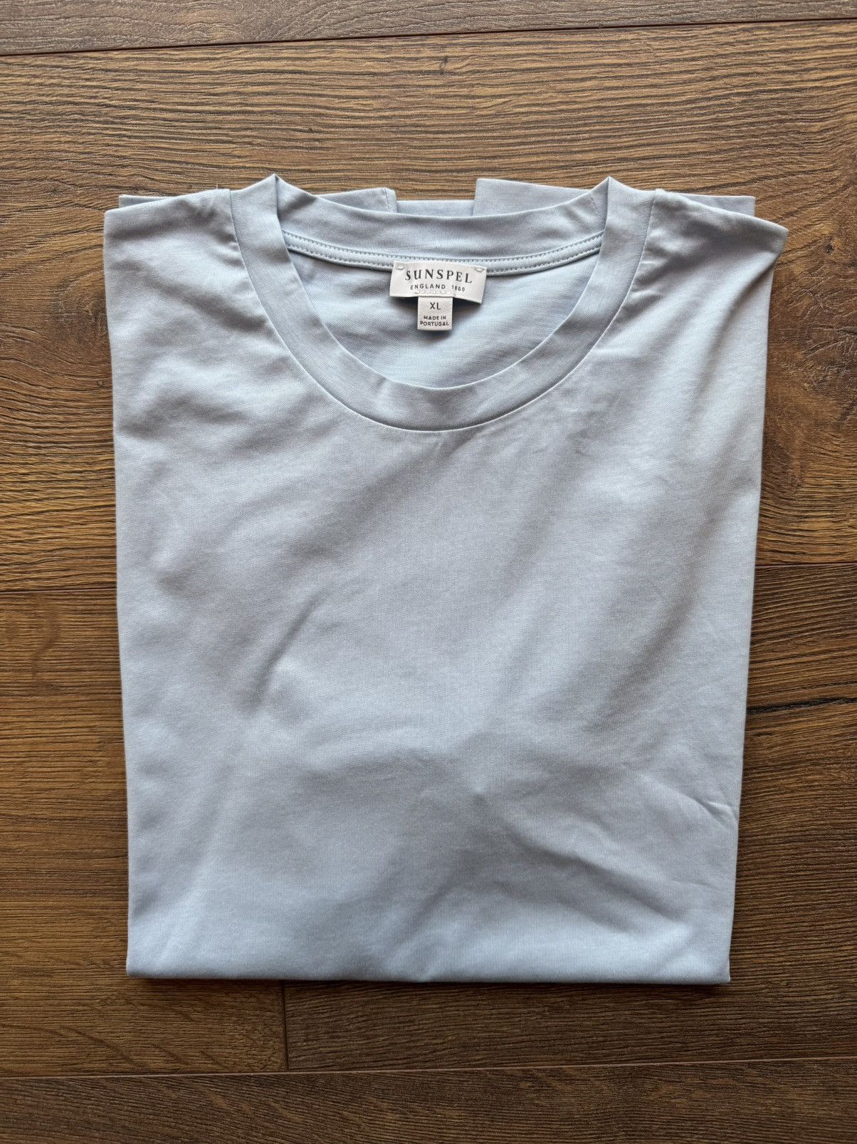 Sunspel Sunspel Blue Cotton T-Shirt - Size XL Size US XL / EU 56 / 4 - 1 Thumbnail