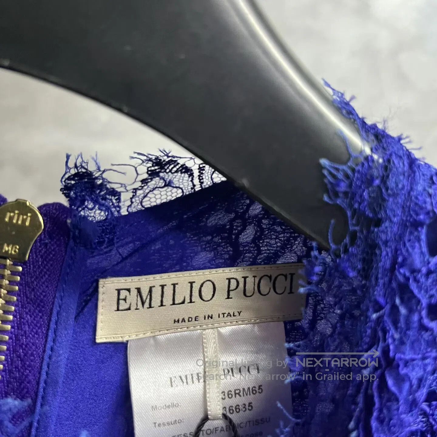 Emilio Pucci emilio pucci Blue, solid-color lace floral short-sleeved T Size S / US 4 / IT 40 - 2 Thumbnail