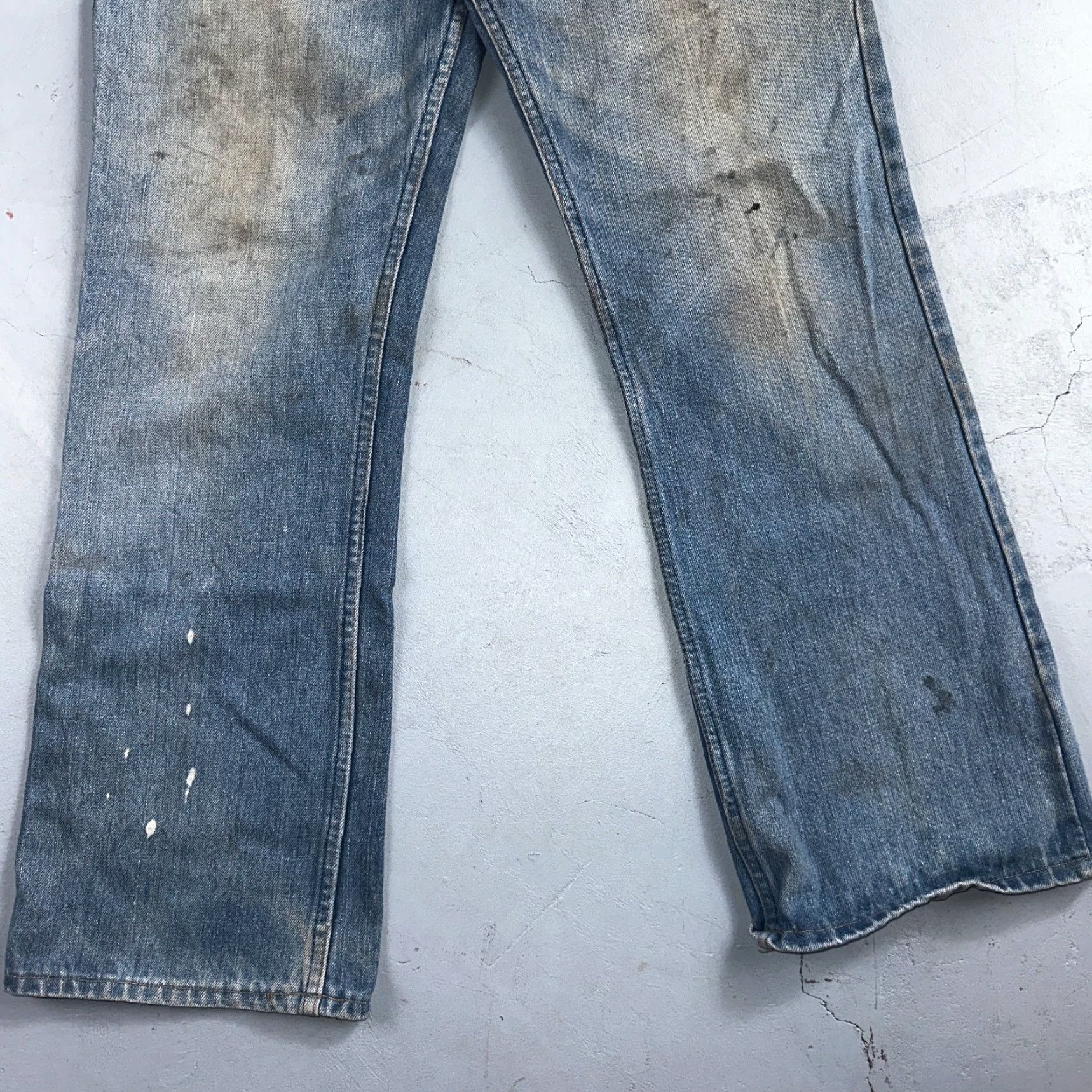 Levi's VINTAGE Levi's 517 Bootcut Jeans Men 34 Blue 80s USA Tan Tab Flare Denim Size US 34 / EU 50 - 3 Thumbnail