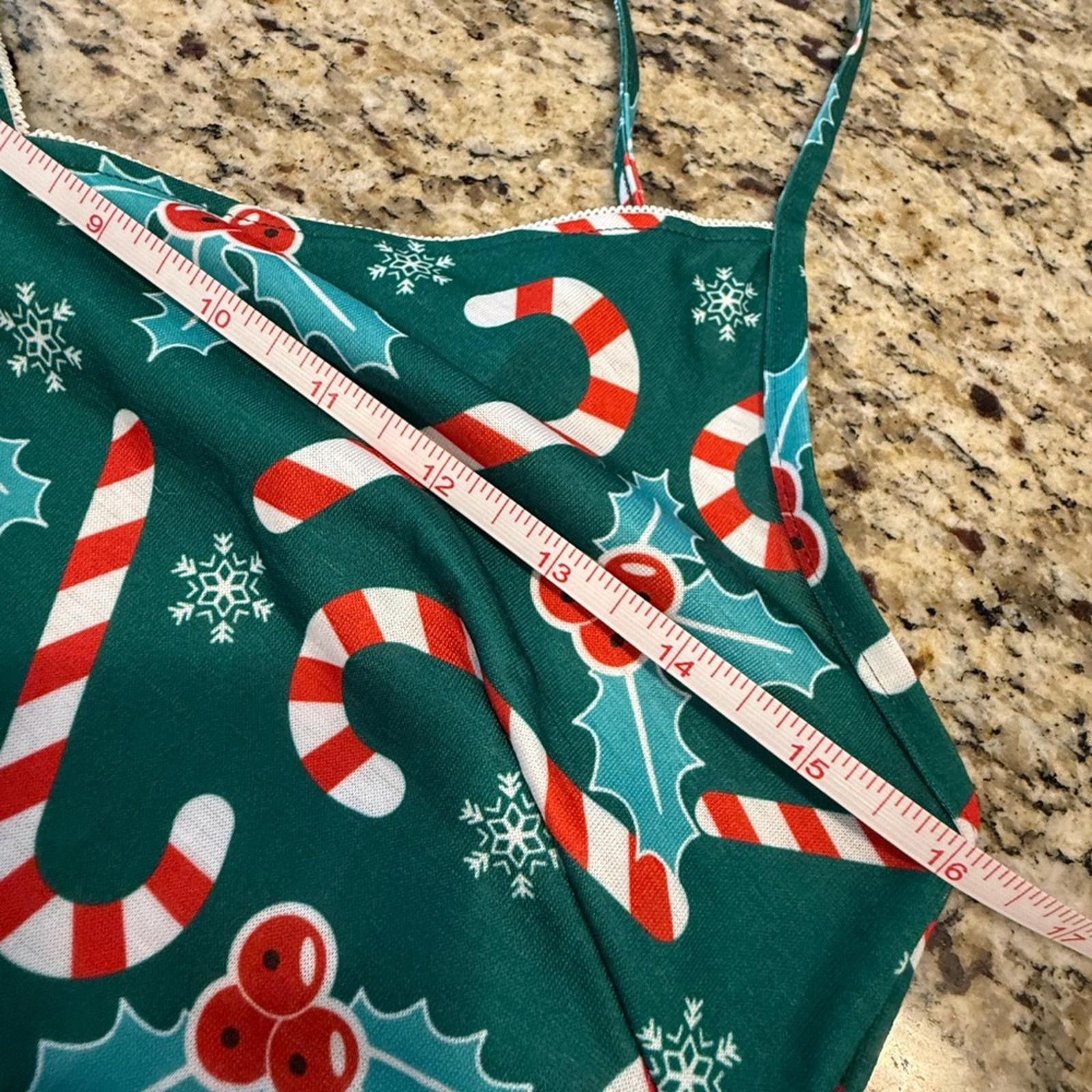 Other Breakfast for Dinner Candy Cane Holly Christmas chamise SM Size ONE SIZE - 8 Thumbnail
