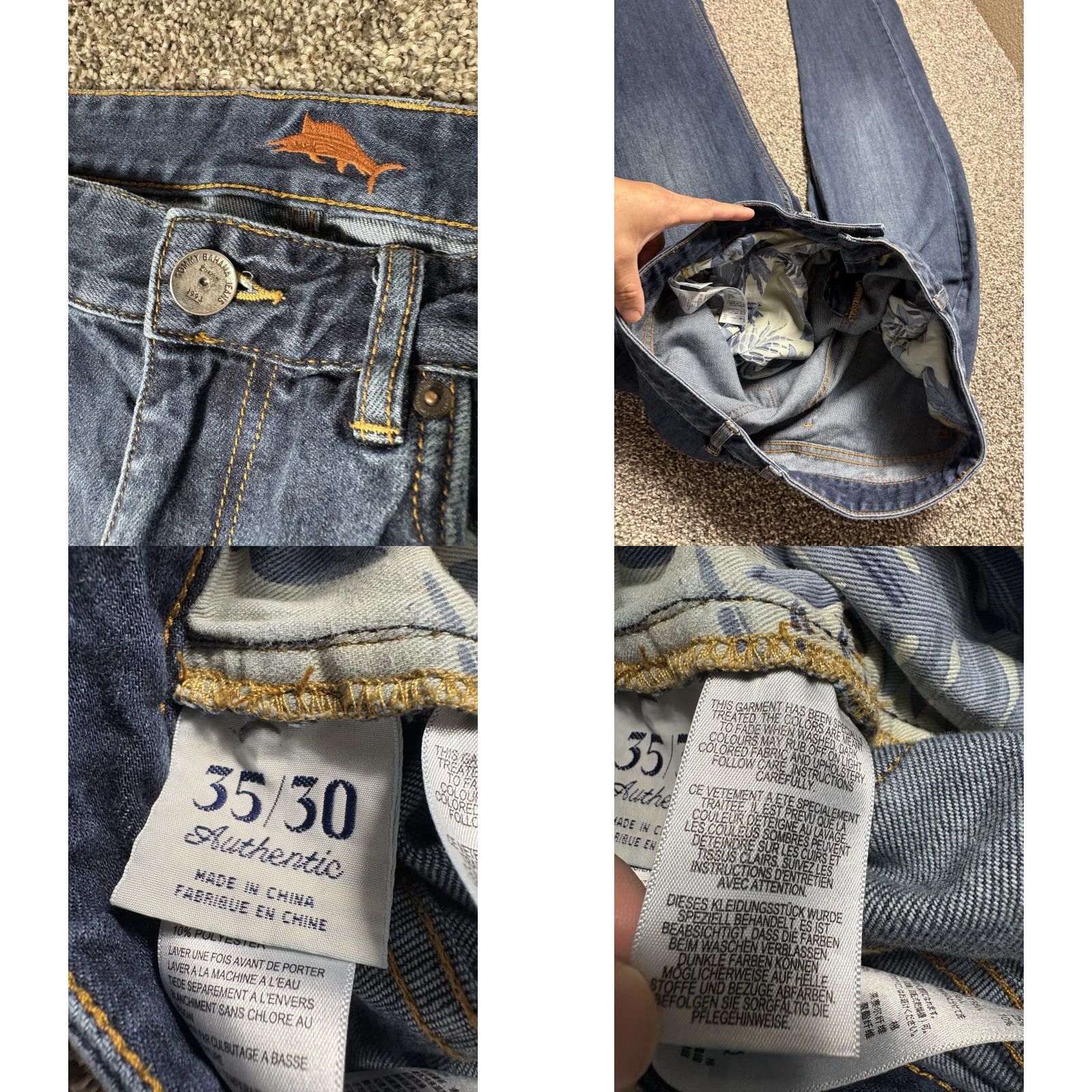 Tommy Bahama VINTAGE? No. Size US 35 - 8 Thumbnail