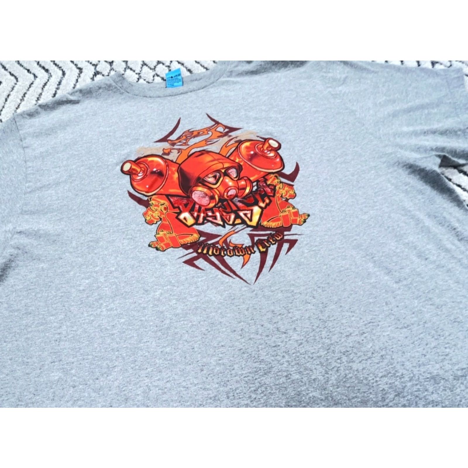 Vintage VINTAGE Phys Sci Shirt Men XL Gray Tee Cyber Y2K 2000s Grafitti Skate Adult Shirt Mens Gray Size US XL / EU 56 / 4 - 6 Thumbnail