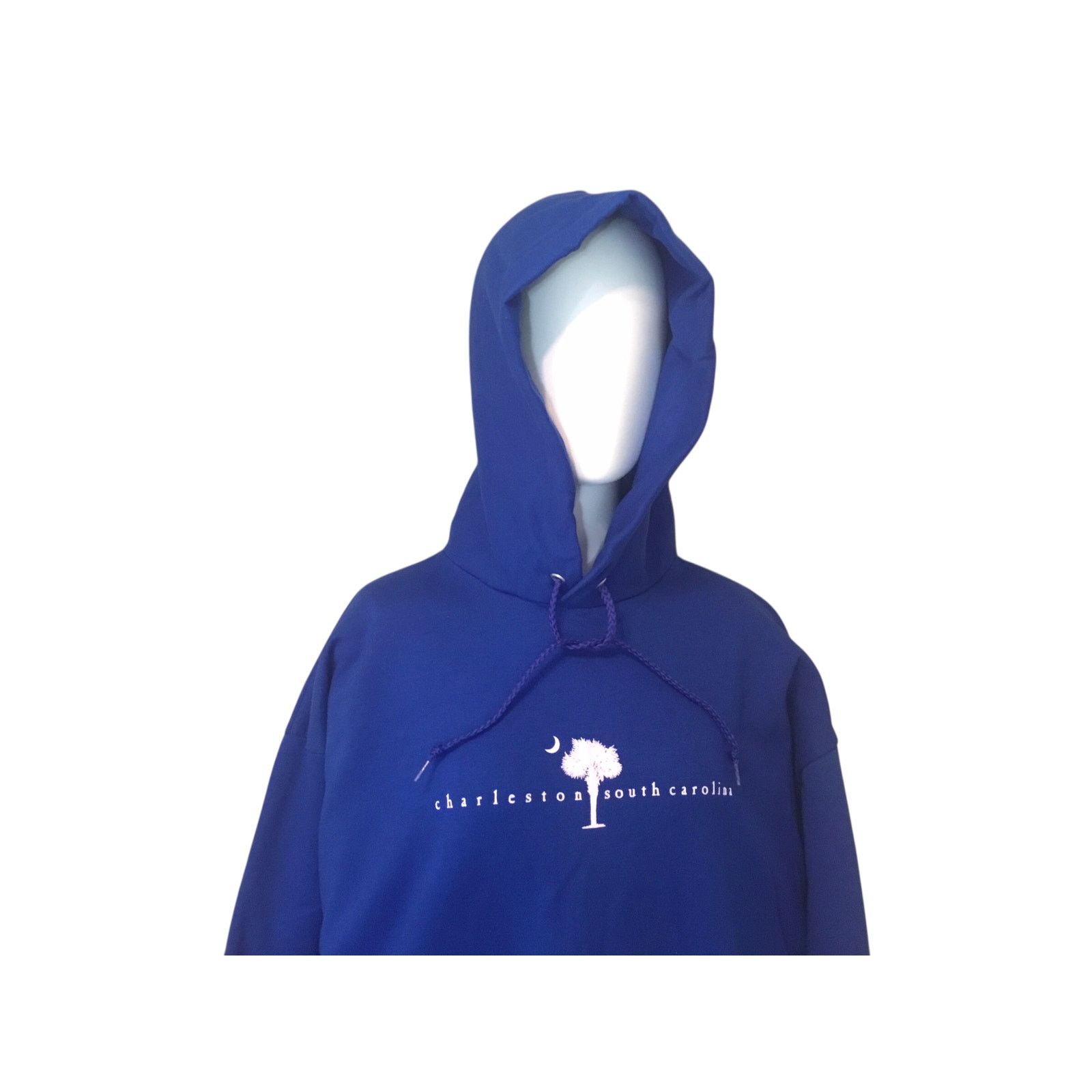 Hanes Charleston South Carolina Hoodie Size Large Blue Handwarmer Size L / US 10 / IT 46 - 4 Thumbnail