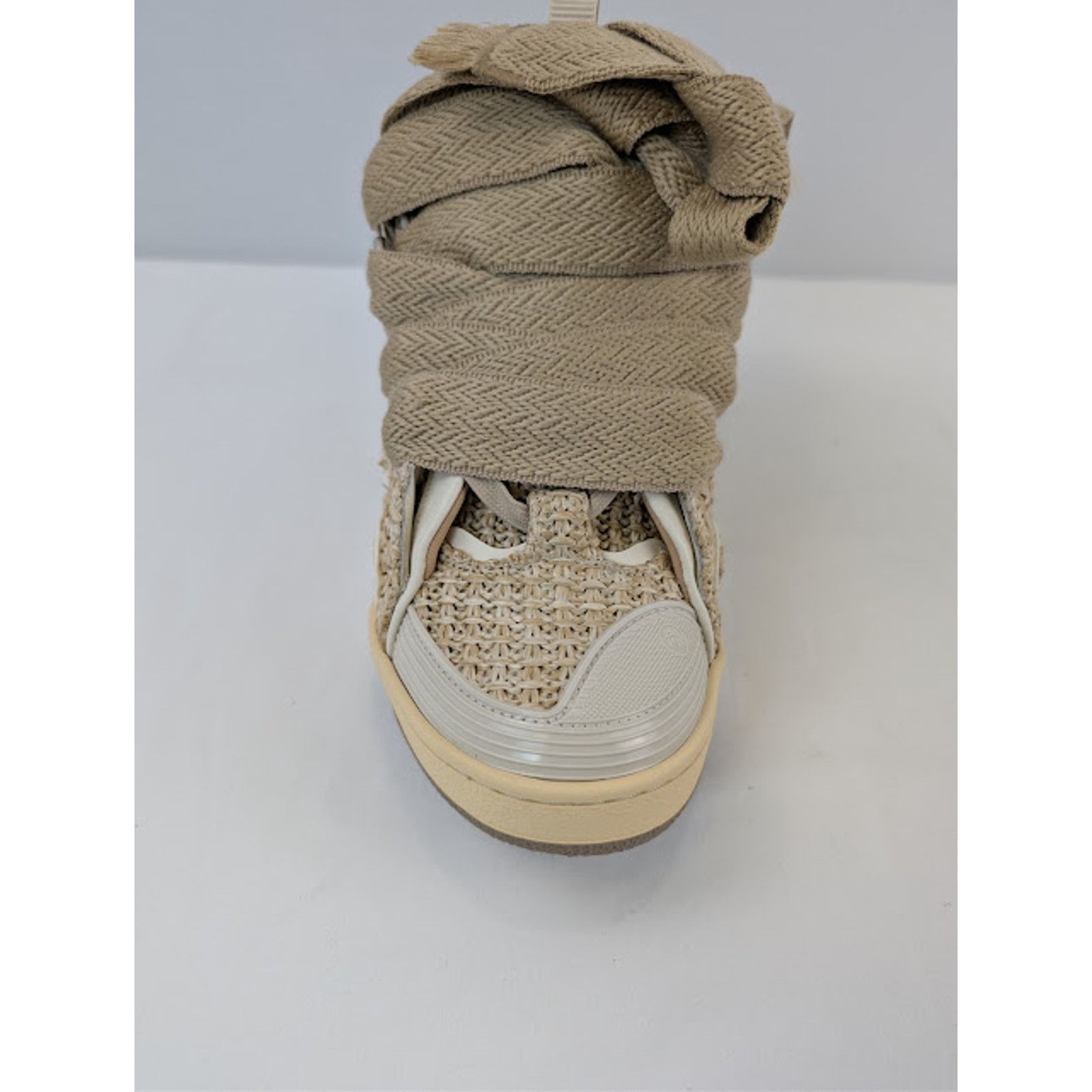 Lanvin o1rshd1 Curb Low Top Sneakers in 65 Natural Size US 13 / EU 46 - 14 Thumbnail