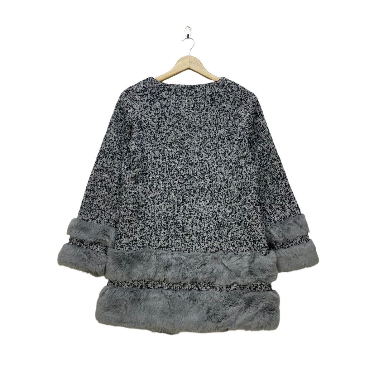 Le Grande Bleu (L.G.B.) × Lip Service Japanese Brand Lip Service Faux Fur Tweed Jacket Size M / US 6-8 / IT 42-44 - 2 Thumbnail