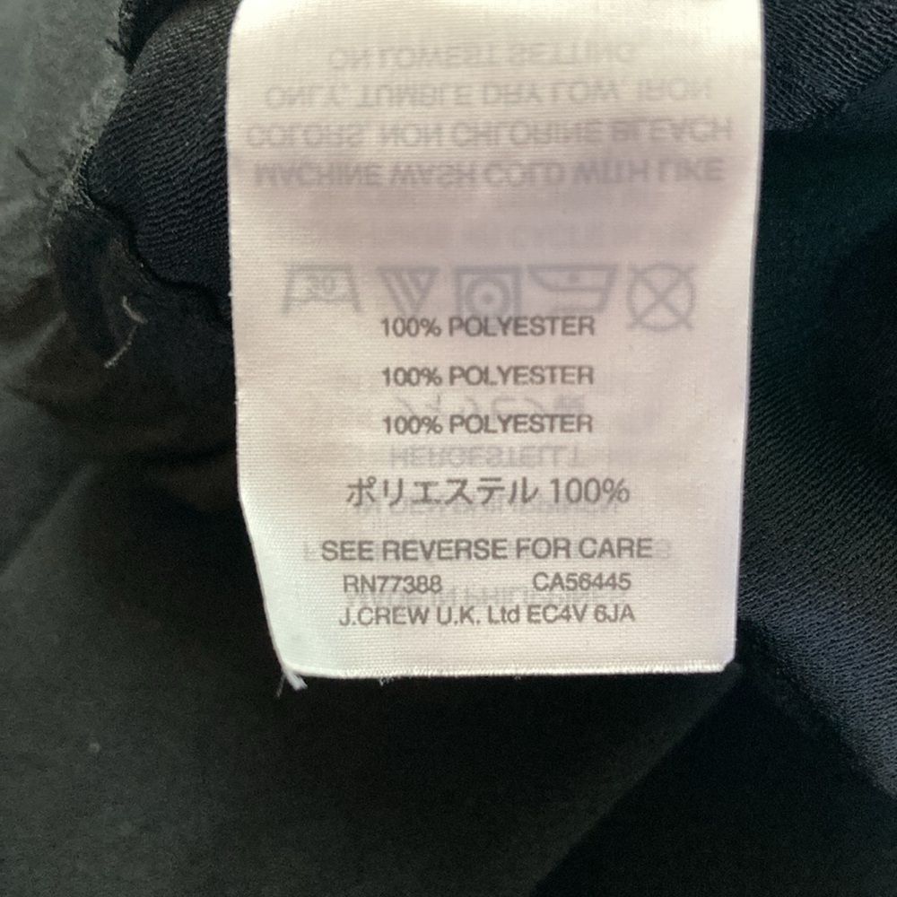 Other J Crew Womens Pull On Wide Leg Black Dress Pants Size 14 Tal Size 36" / US 14 / IT 50 - 4 Thumbnail