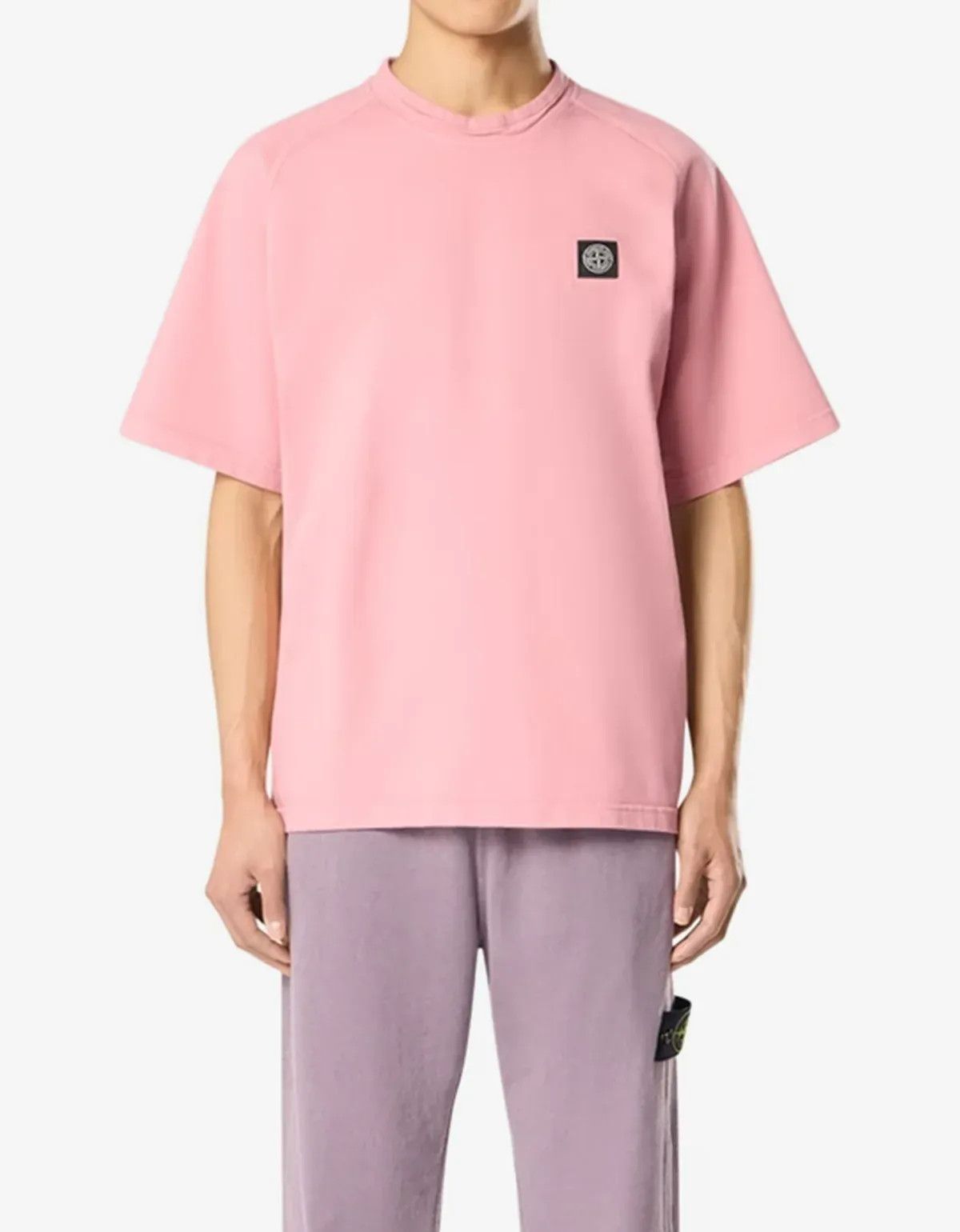 Stone Island Stone Island Pink Compass Patch Short Sleeve Sweat T-Shirt Size US XL / EU 56 / 4 - 3 Thumbnail