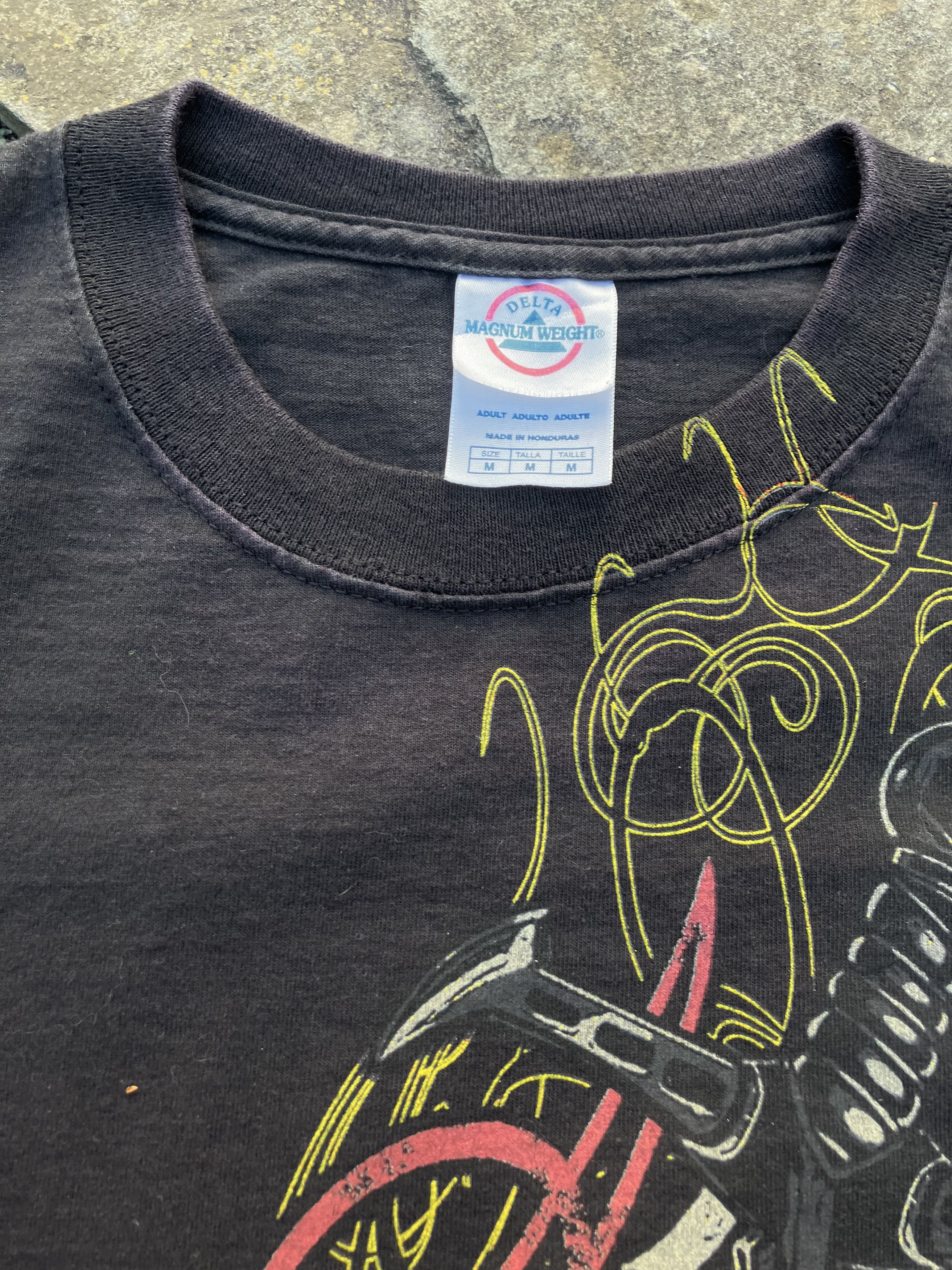 Affliction Vtg Y2K Orange County Choppers Gothic Sword Faded TShirt Size US M / EU 48-50 / 2 - 4 Thumbnail