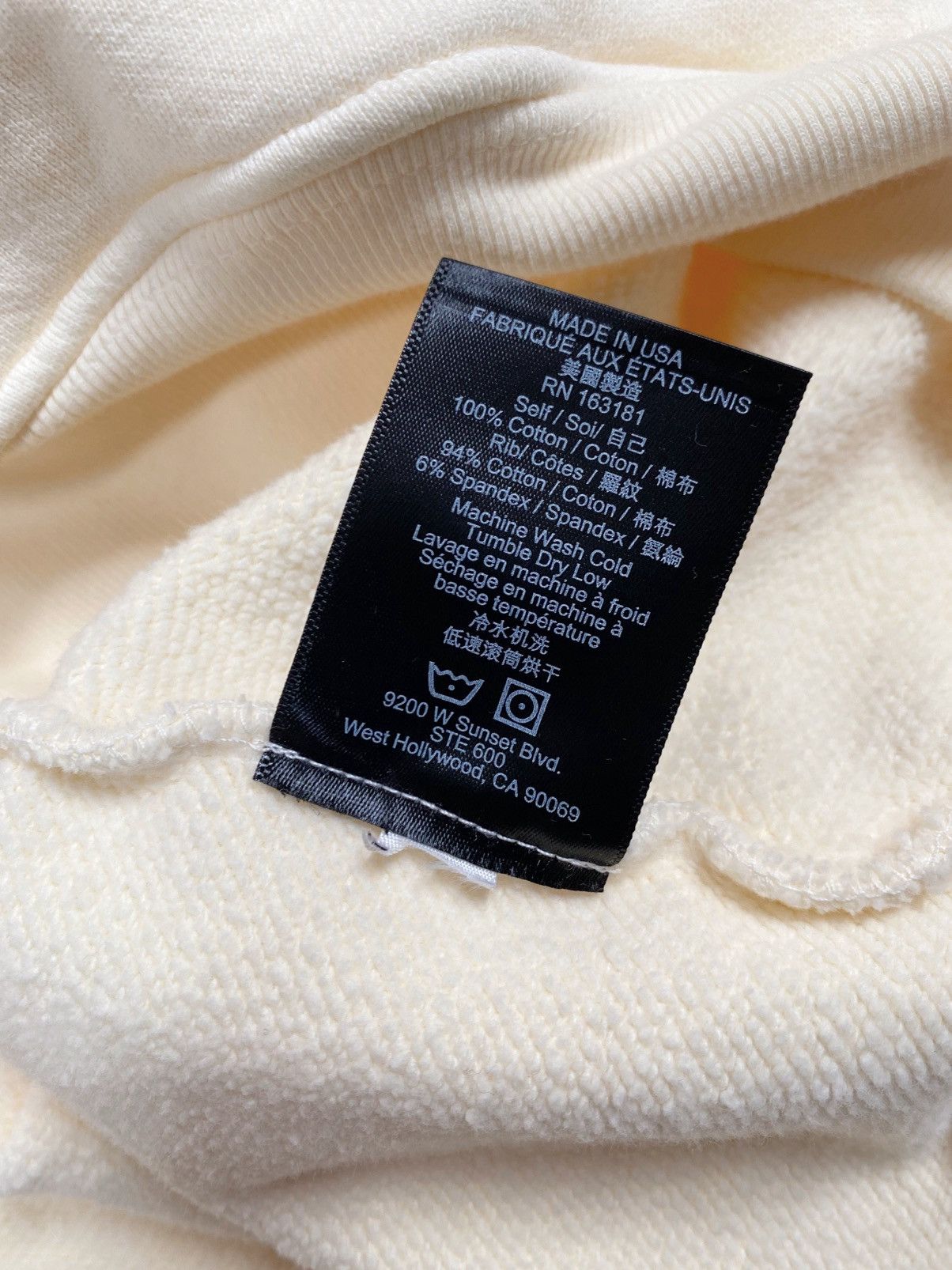 Rhude Rhude Eagles Logo Cotton Hoodie Cream/Orange size M Size US M / EU 48-50 / 2 - 8 Thumbnail