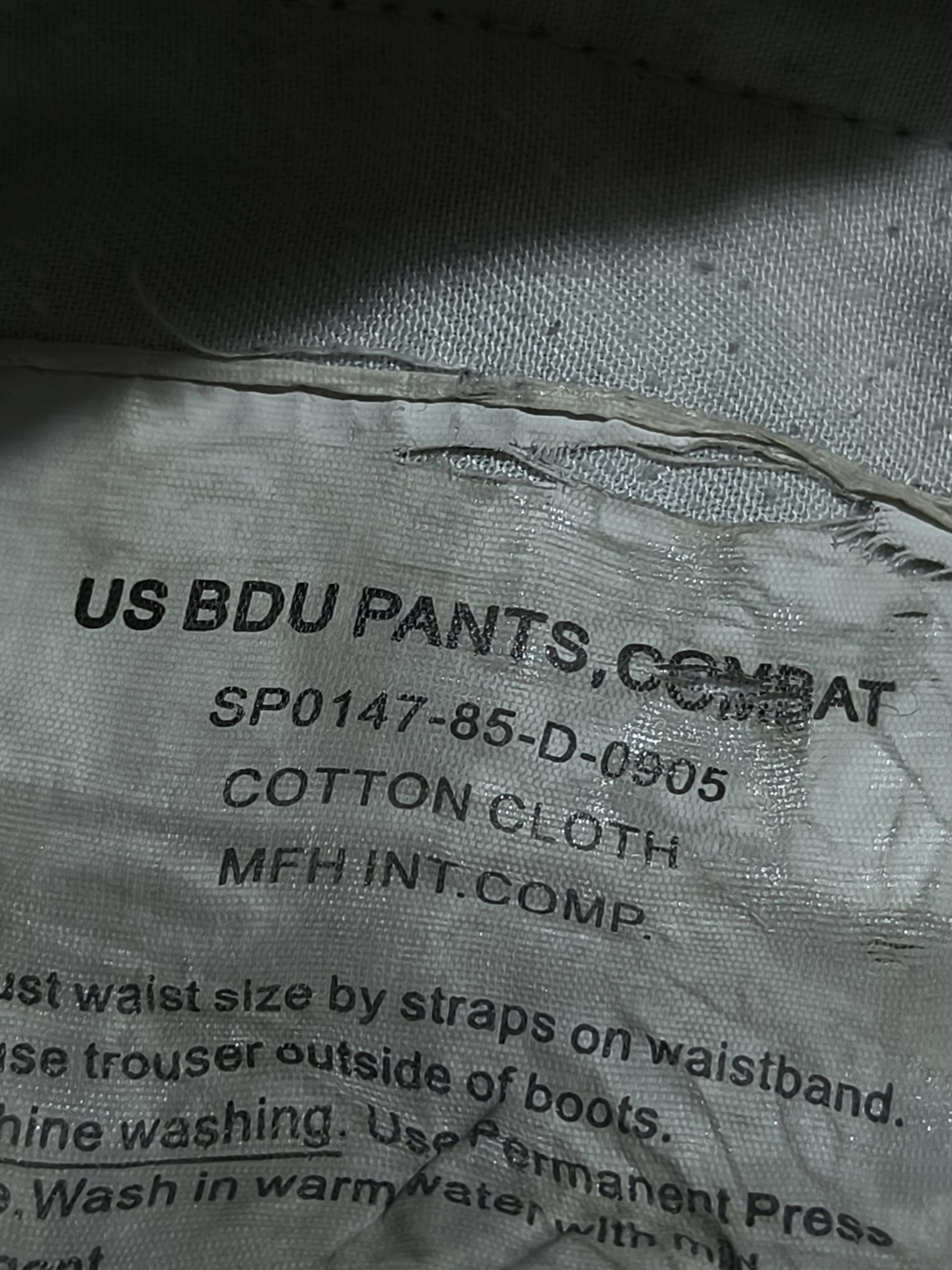 Other US BDU COMBAT PANTS BAGGY OPIUM REAL MILITARY Size US 35 - 9 Thumbnail