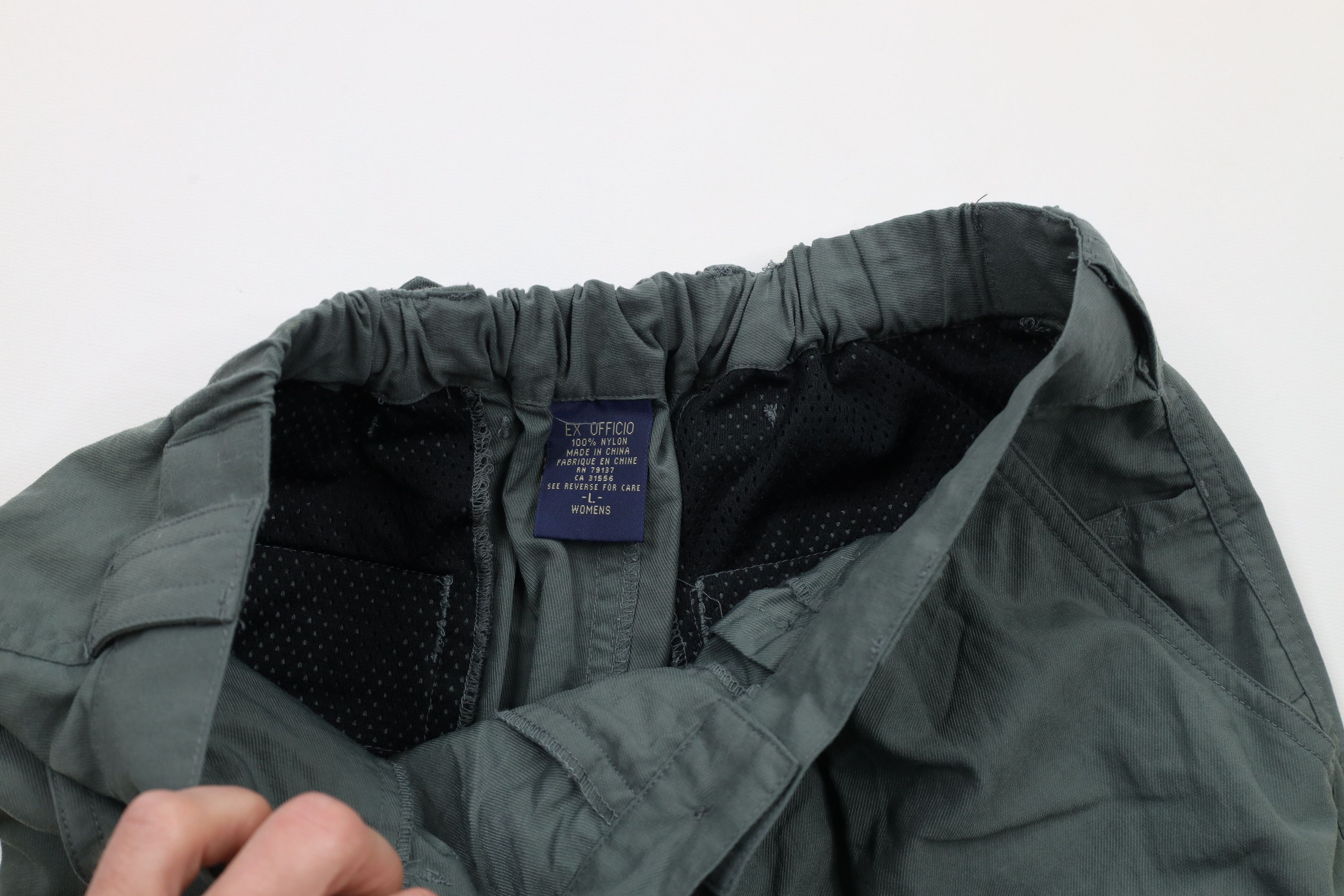 ExOfficio × Vintage Vinage 90s ExOfficio Pleated Hiking Trail Cargo Shorts Size 28" / US 6 / IT 42 - 9 Thumbnail