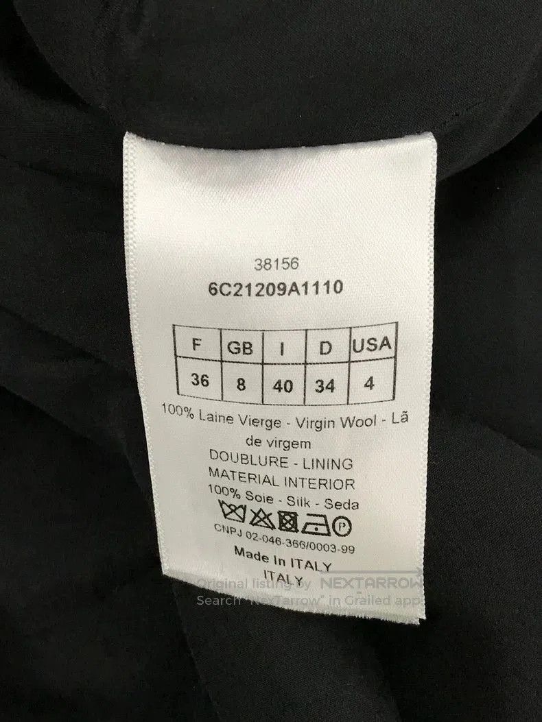 Dior Dior Black Wool Coat Dress. Size US S / EU 44-46 / 1 - 5 Thumbnail
