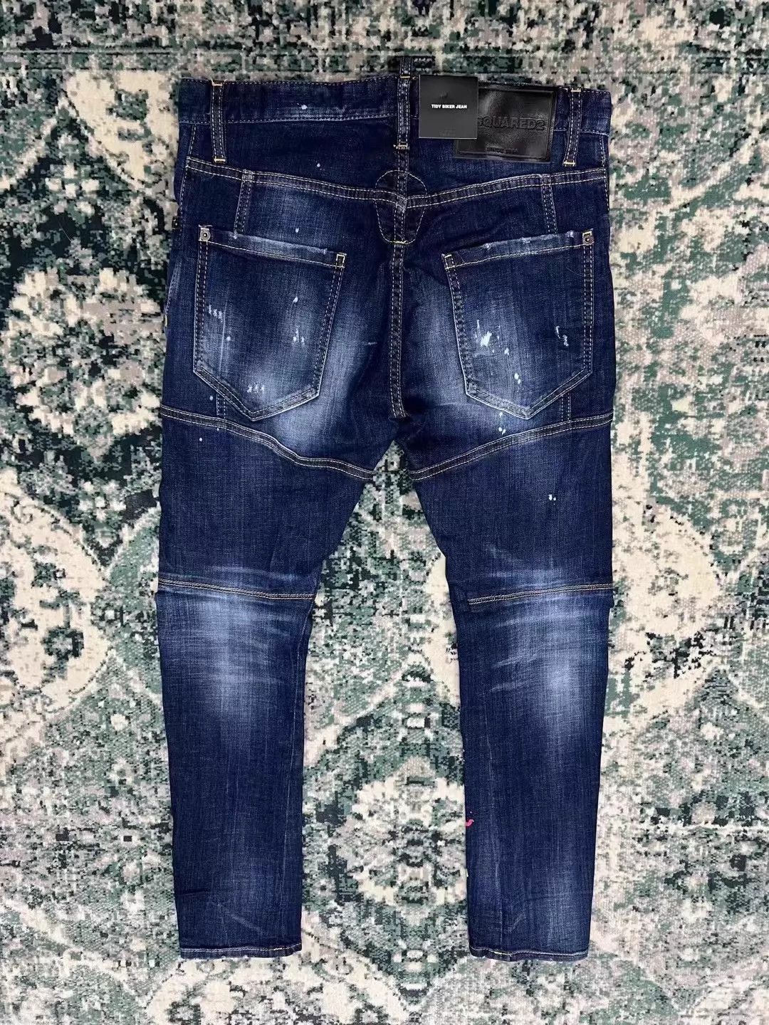 Dsquared2 Dsquared2 TIDY BIKER ICON Skinny Deep Blue Washed Jeans Size US 28 / EU 44 - 2 Thumbnail