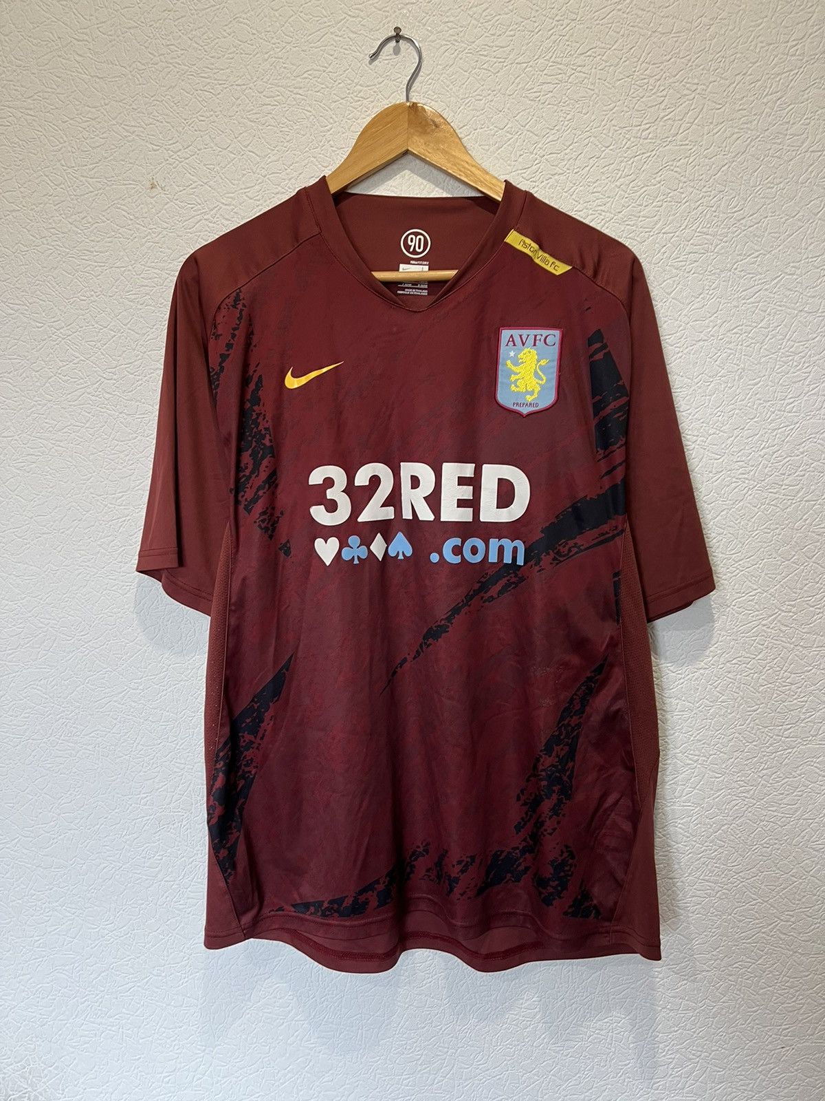 Nike × Vintage Nike Aston Villa Player Issued Jersey Soccer Size US L / EU 52-54 / 3 - 1 Thumbnail