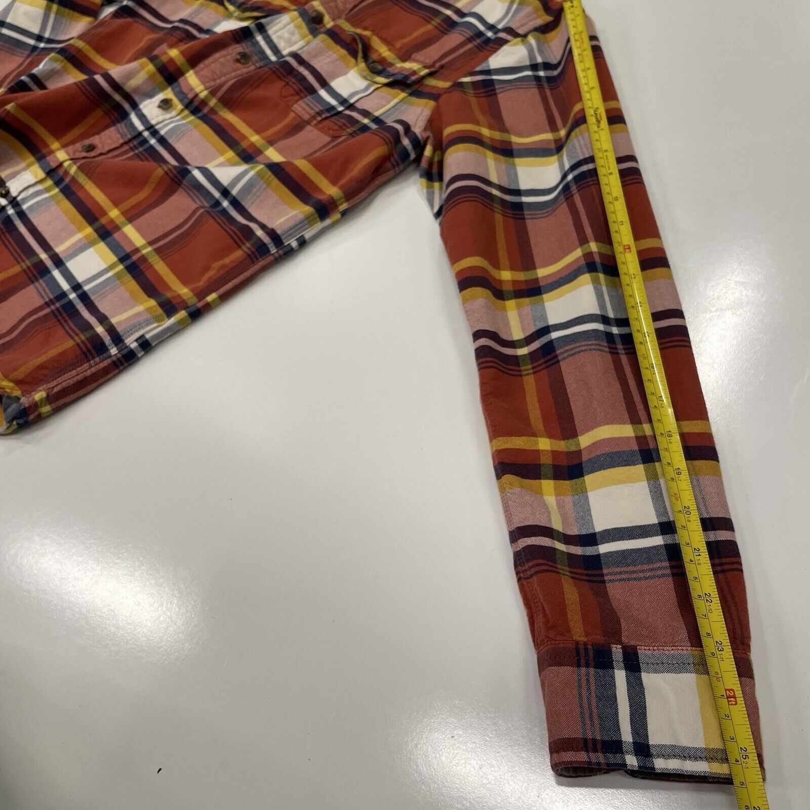 The North Face The North Face Men Flannel Checks Orange Blue Plaid Casual M Size US M / EU 48-50 / 2 - 6 Thumbnail