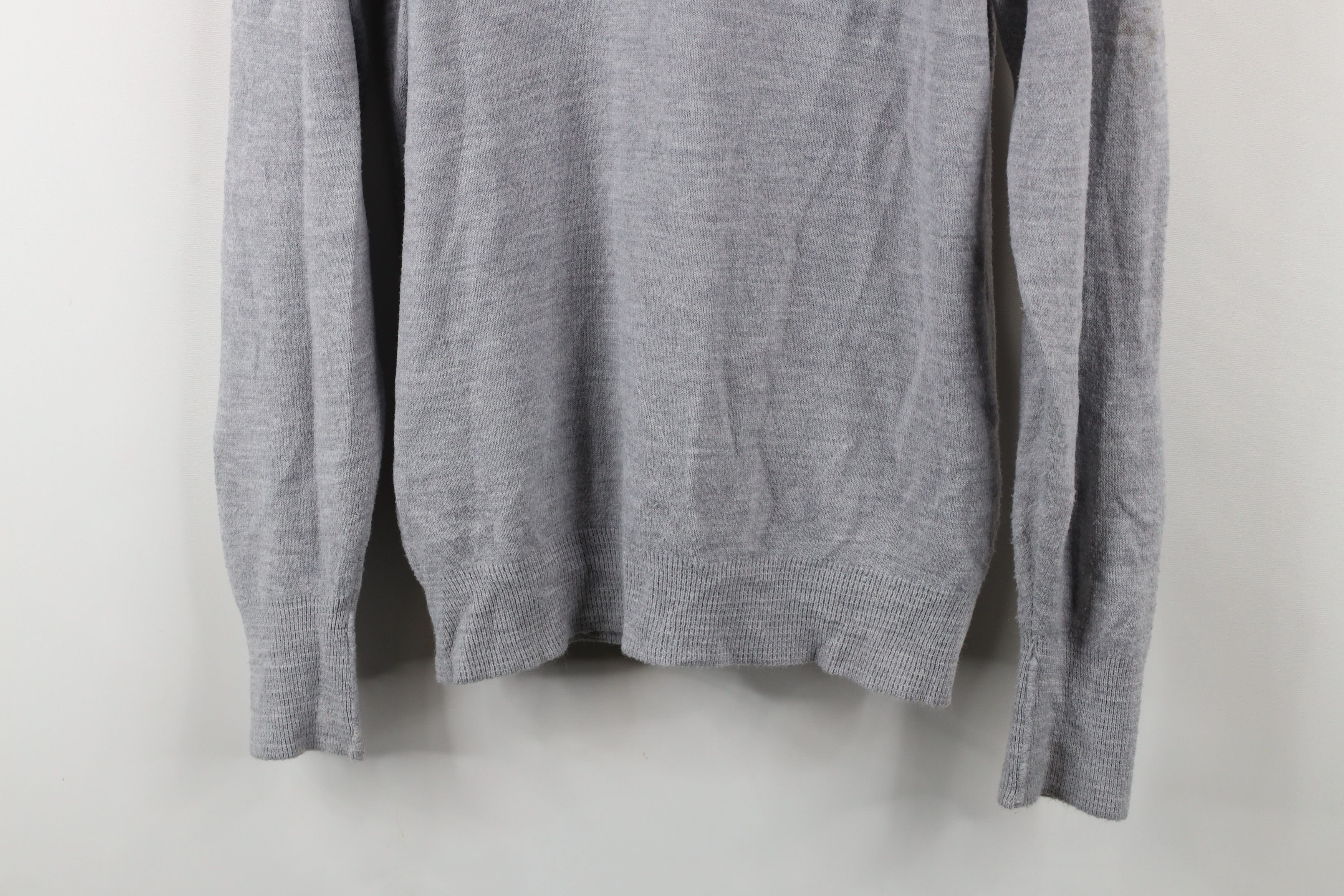 Vintage Vintage 80s Christian Dior Spell Out Knit Sweater Gray USA Size US M / EU 48-50 / 2 - 3 Thumbnail