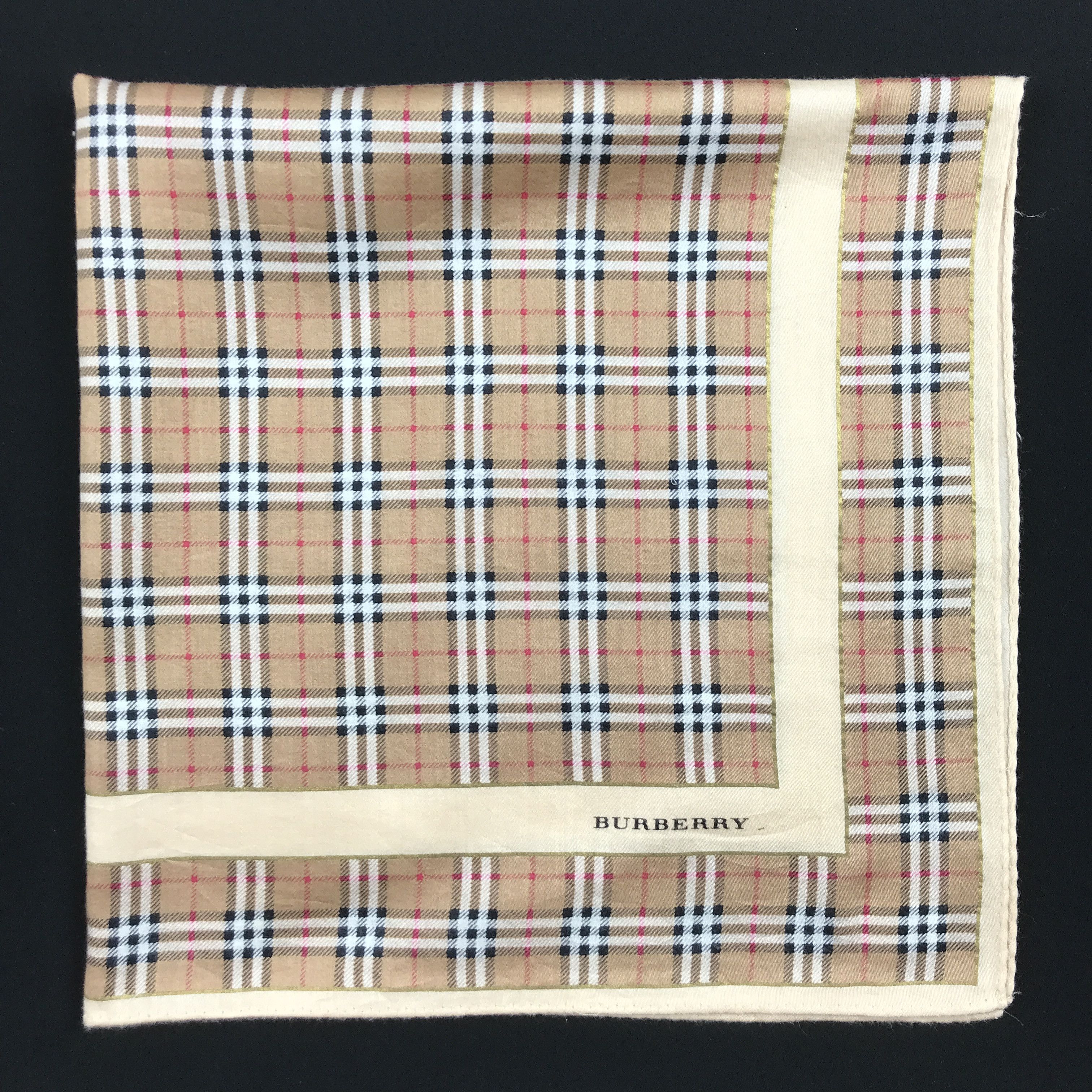 Burberry × Vintage Vintage Burberry Bandana Neckerchief Handkerchief Size ONE SIZE - 2 Thumbnail