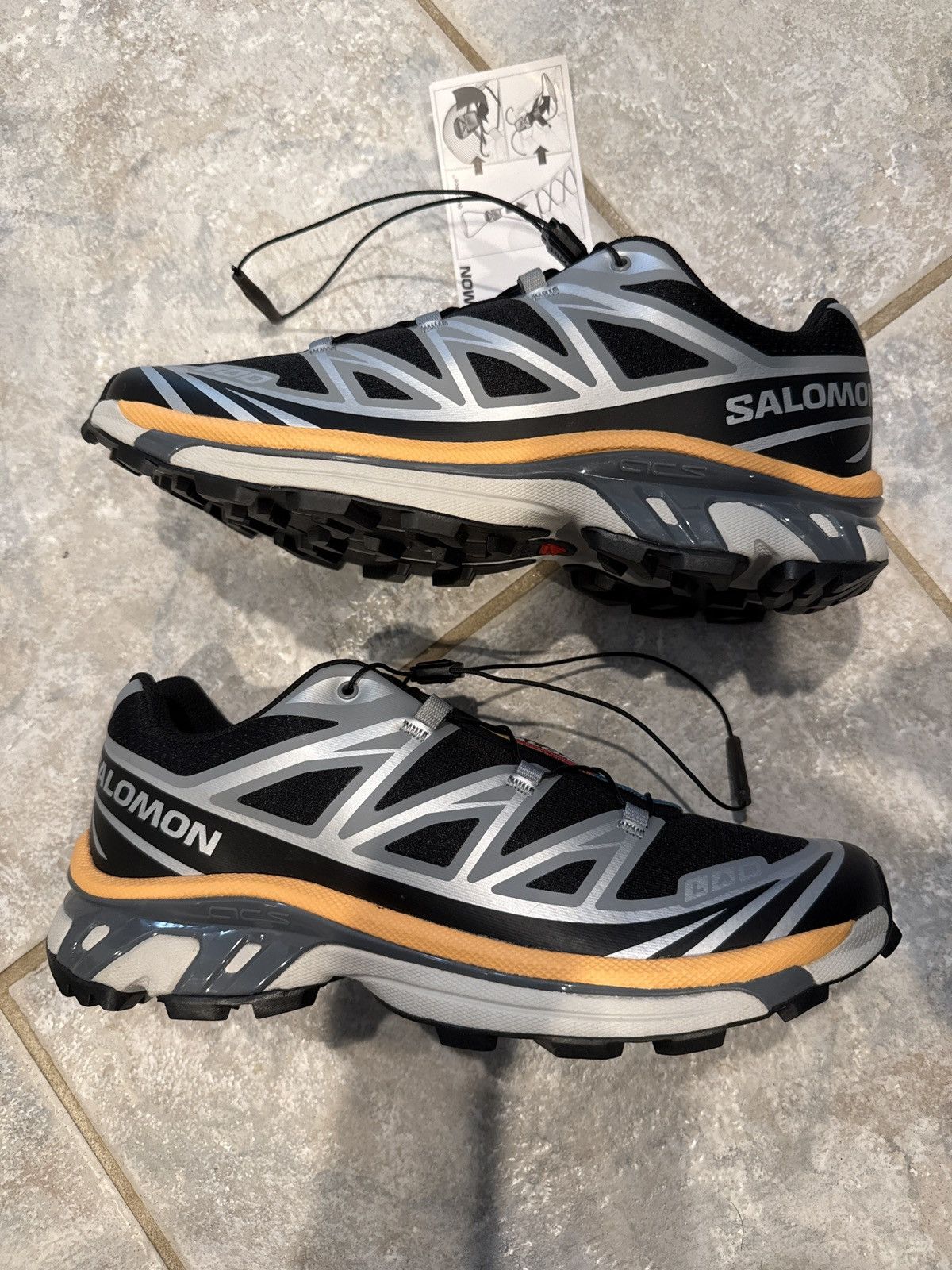 Salomon Salomon XT-6 black/ftw silver/warm apricot Size US 8.5 / EU 41-42 - 2 Thumbnail