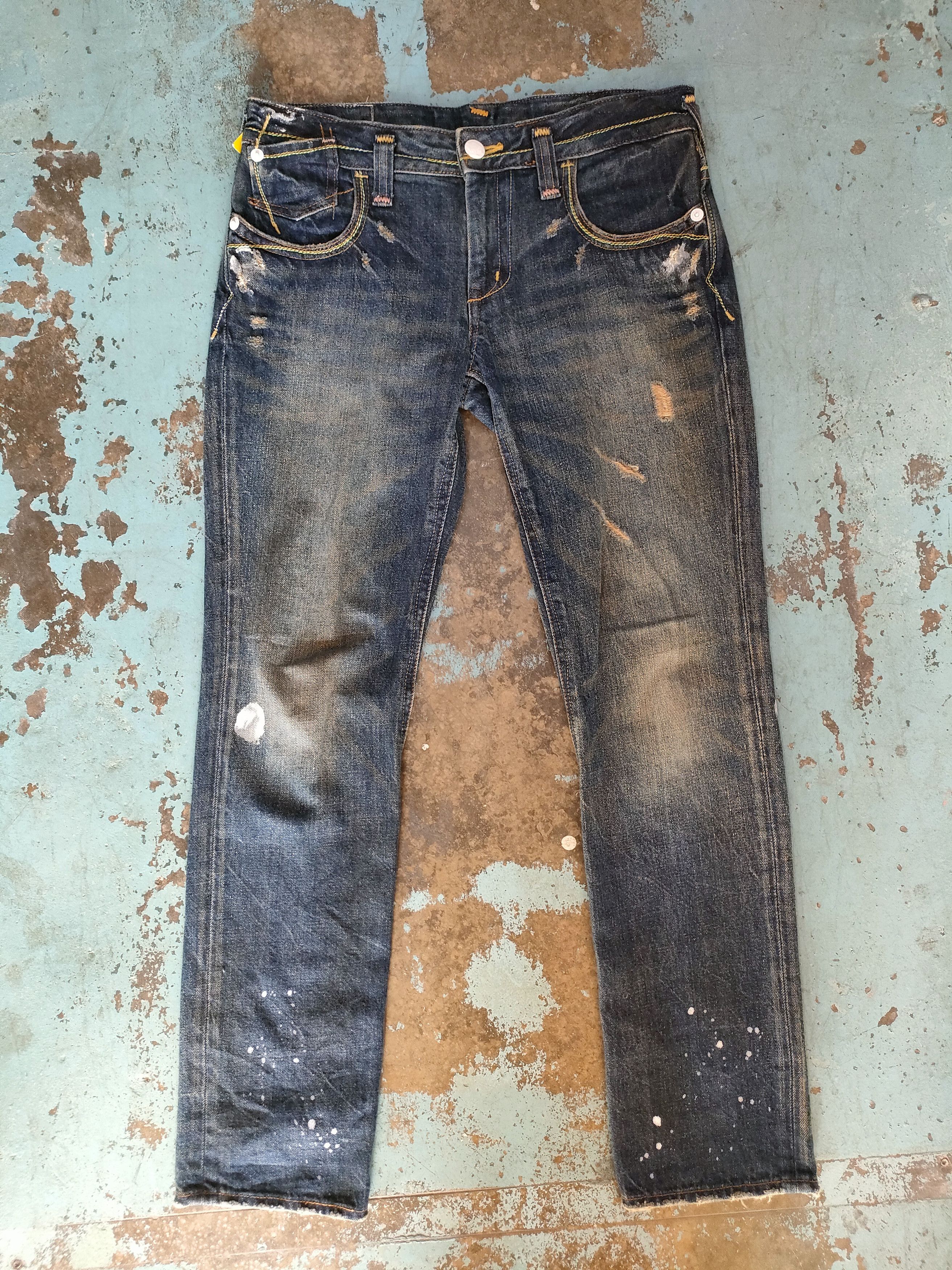 If Six Was Nine Georgia Love Painting Jeans Size US 32 / EU 48 - 1 Thumbnail
