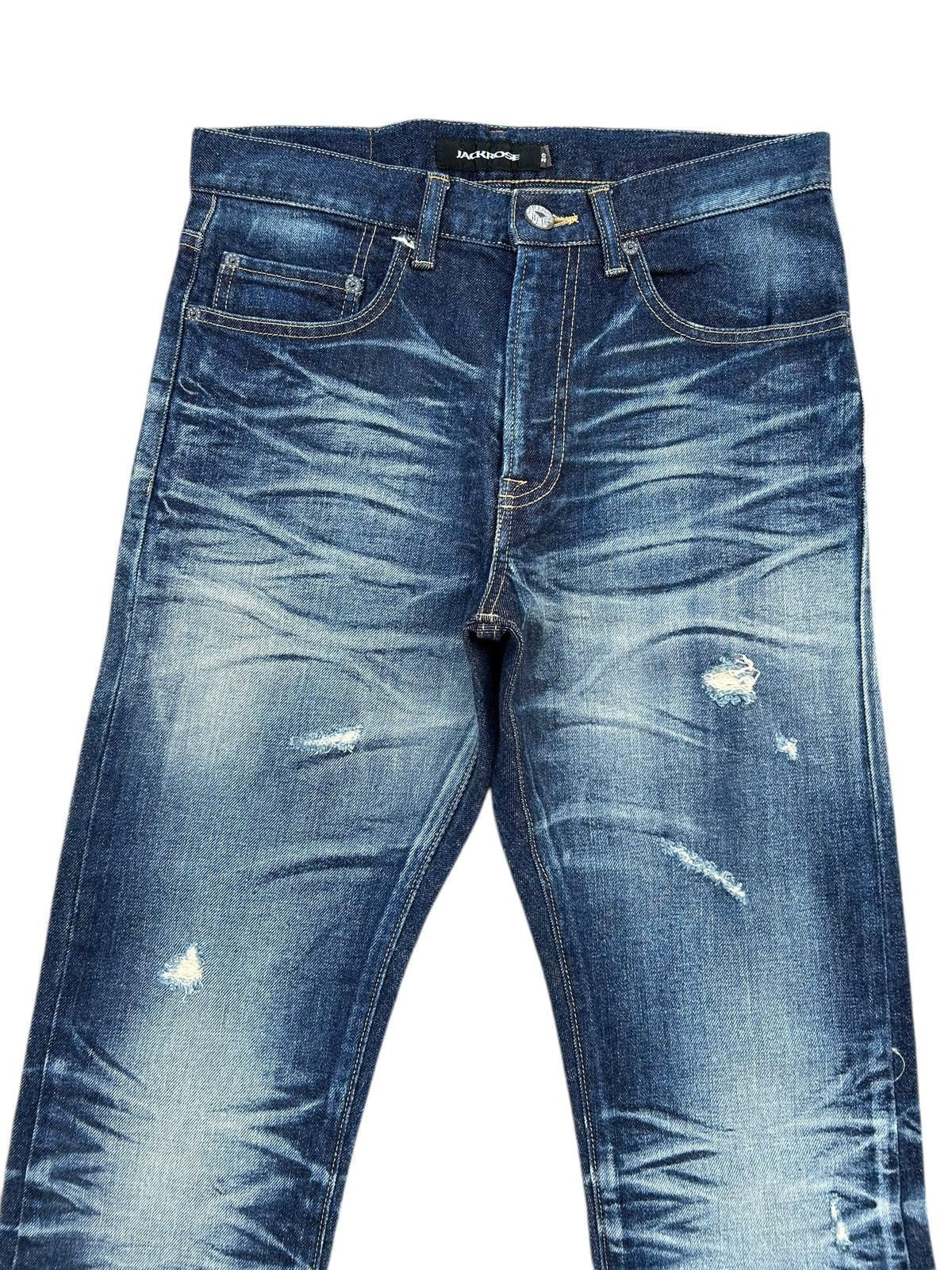 Kapital JACKROSE JAPANESE BRAND DISTRESSED DENIM JEANS MADE IN JAPAN Size US 30 / EU 46 - 4 Thumbnail