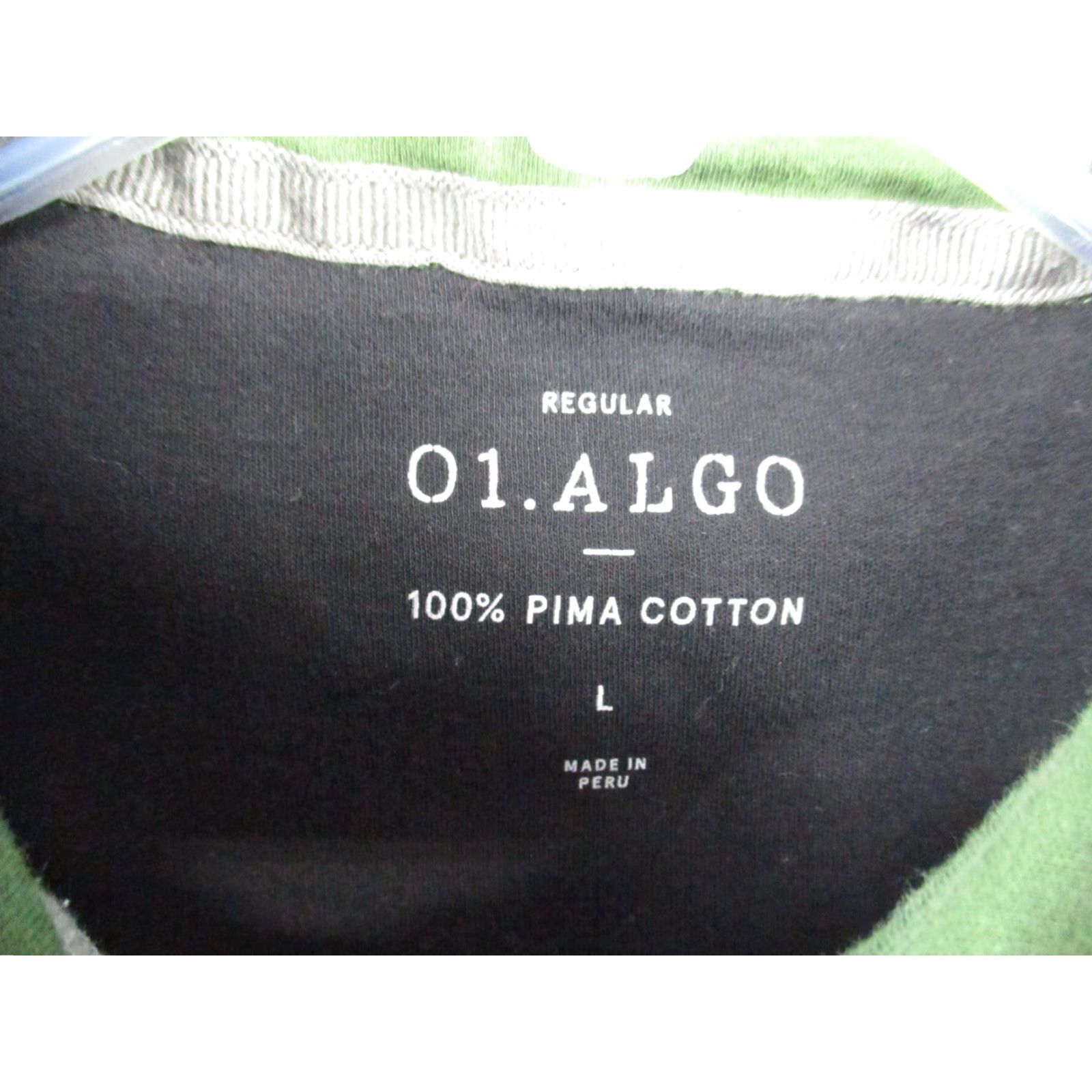 Vintage 01. Algo Polo shirt Mens Large Pima 100% Cotton Olive Green Short Sleeve Polo shirt Green 01. Algo Mens Large Polo Shirt Golf Rugby Casual Vintage No Size US L / EU 52-54 / 3 - 3 Thumbnail