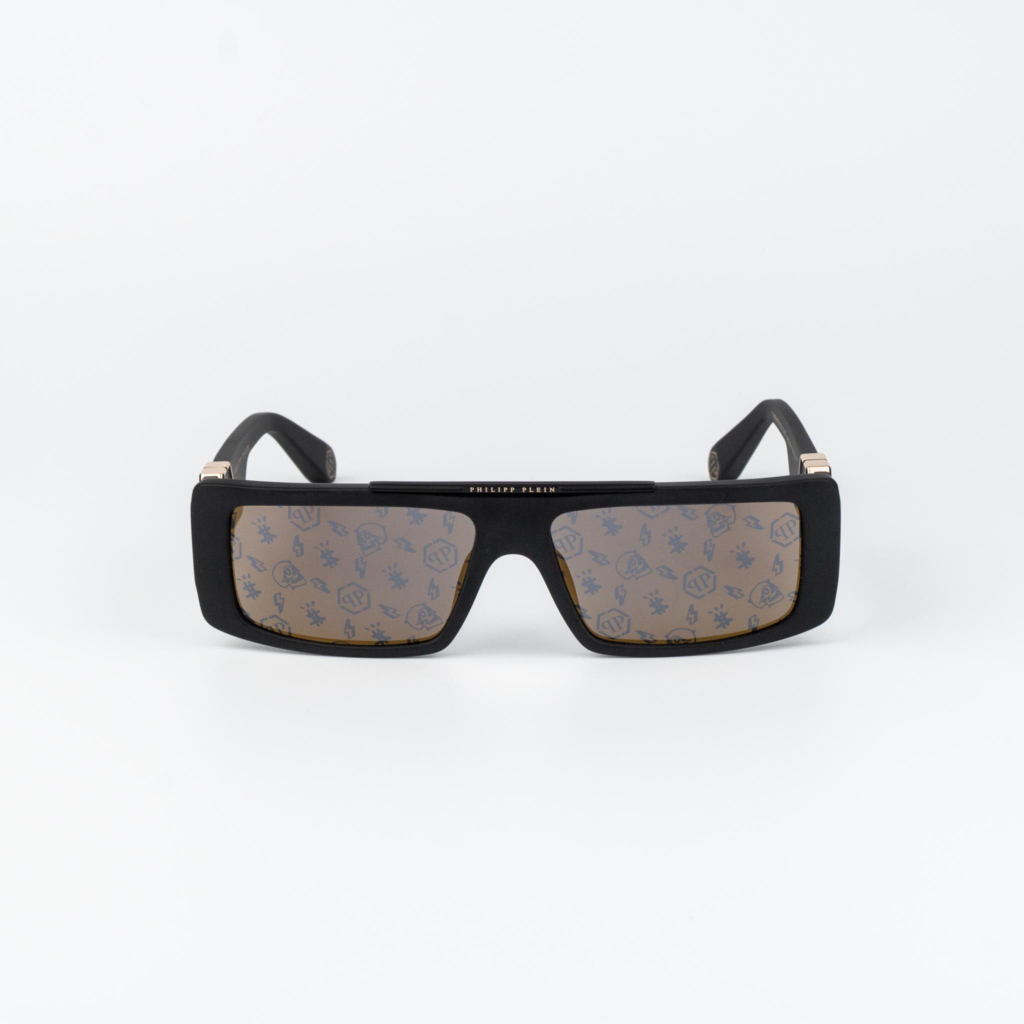 Philipp Plein Philipp Plein Sunglasses Rectangle SPP003M 703L AUTHENTIC Size ONE SIZE - 3 Thumbnail