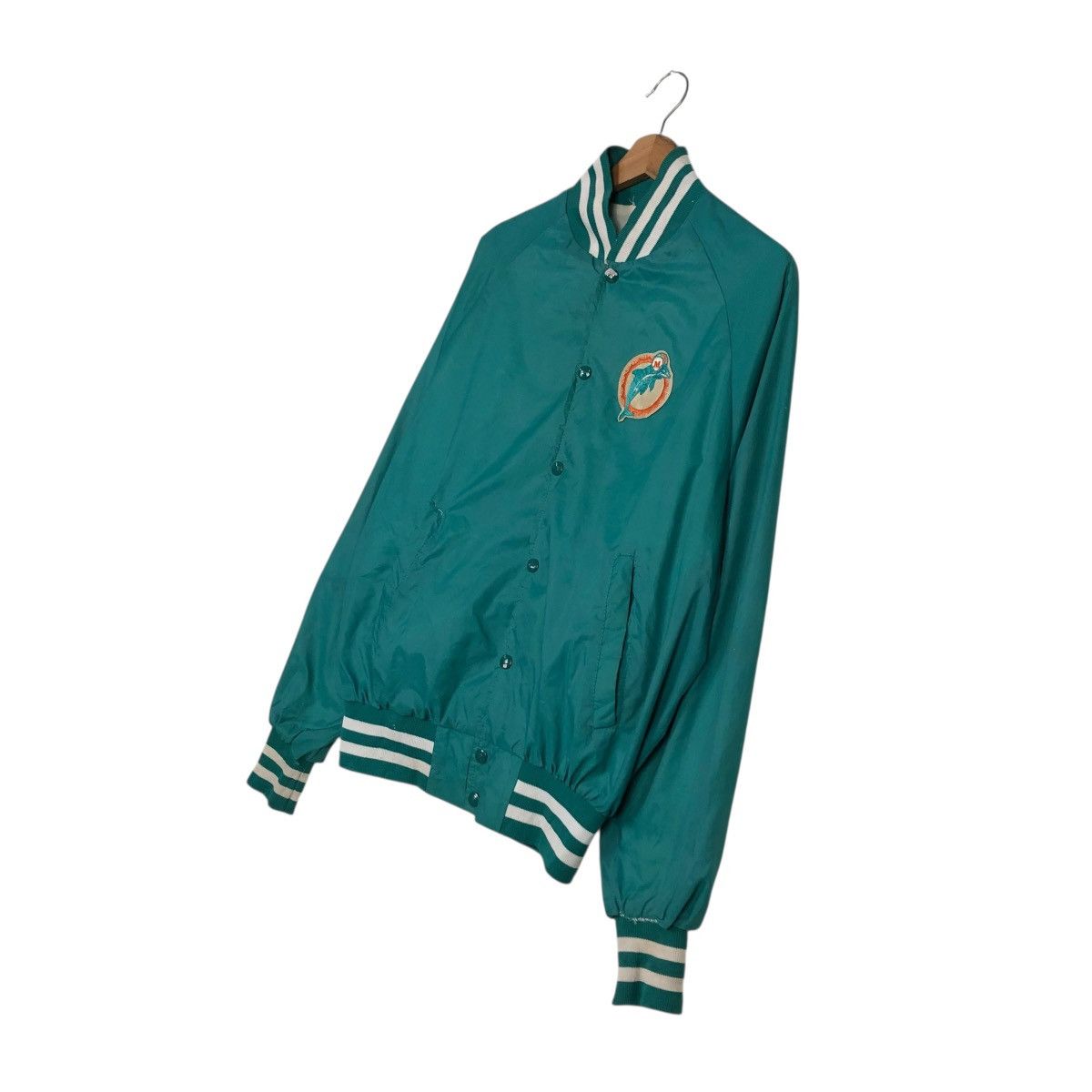 Vintage 🔥VINTAGE BOMBER JACKET DALLAS EMBLEM MFG DOLPHIN BIG LOGO Size US L / EU 52-54 / 3 - 4 Thumbnail