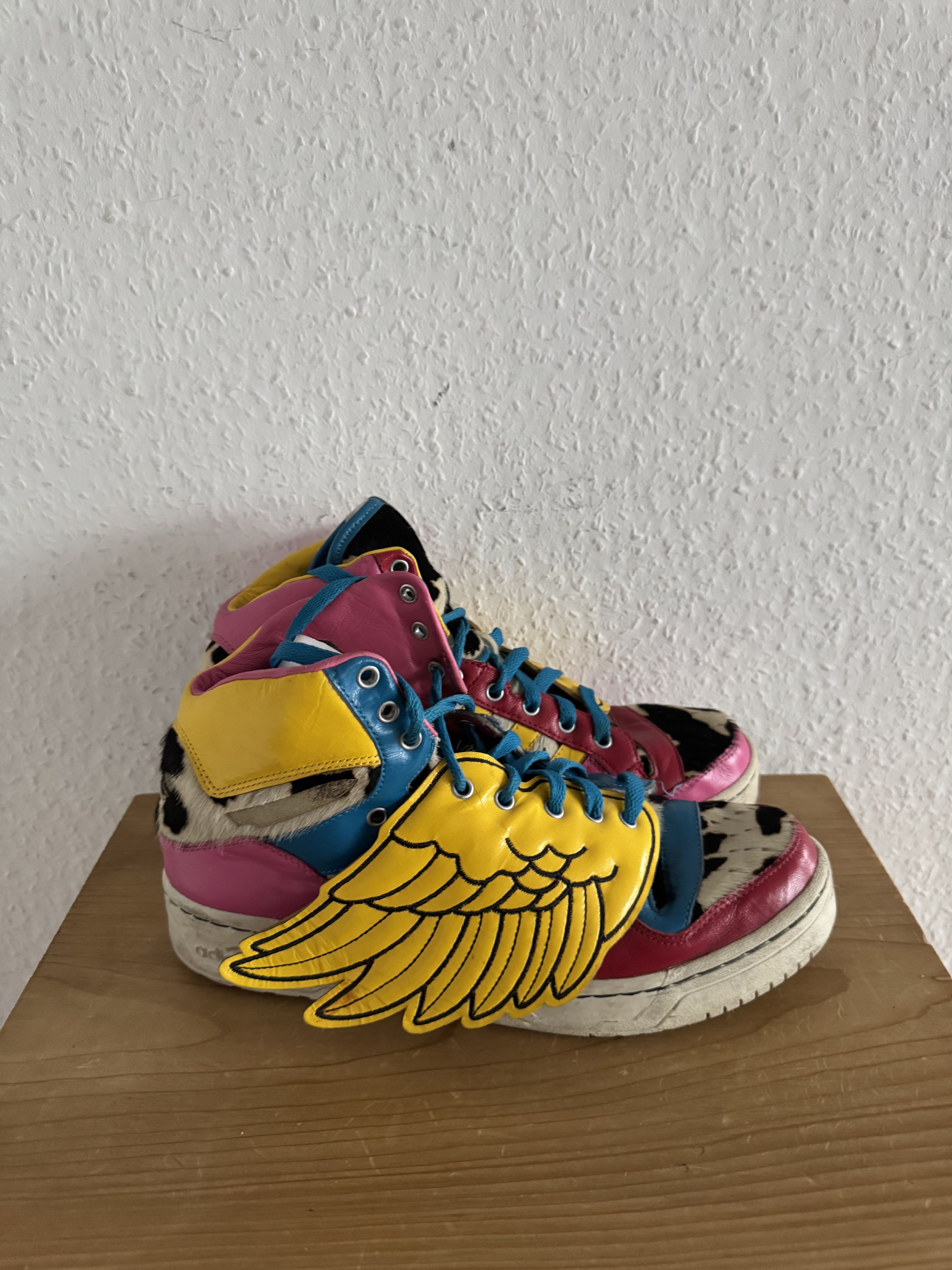 Adidas × Jeremy Scott 2NE1 Wings High Top Sneakers Size US 9.5 / EU 42-43 - 6 Thumbnail