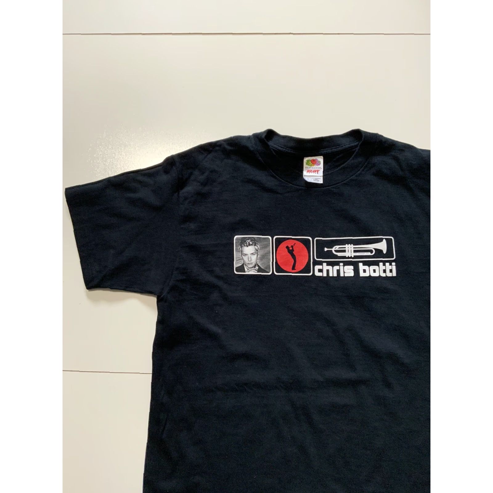 Fruit Of The Loom VINTAGE Chris Botti Trumpet Jazz World Tour 2 Sided Graphic T-Shirt L Mens Black 2000s Y2K Size US L / EU 52-54 / 3 - 3 Thumbnail
