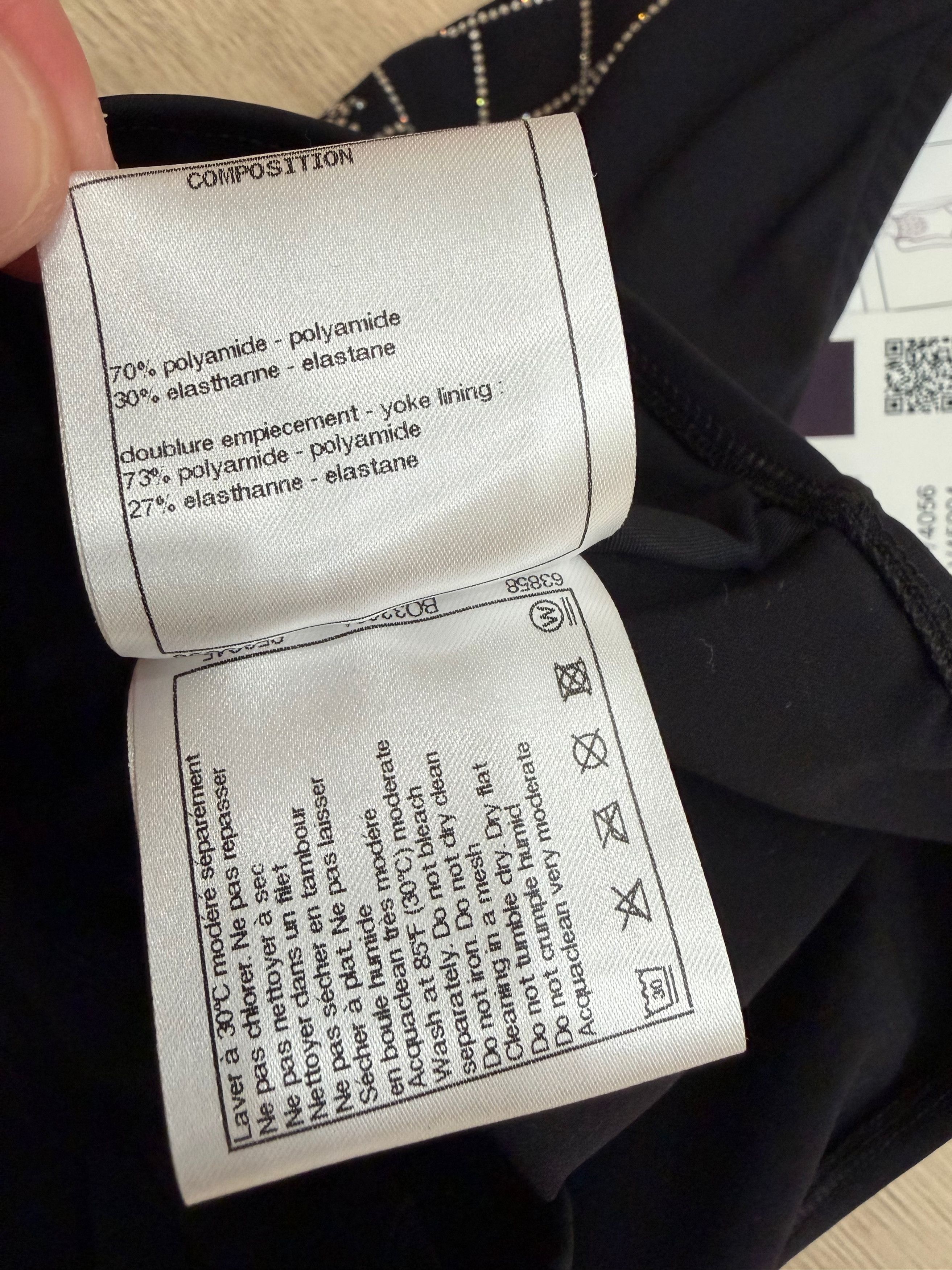 Chanel 23C Silver Crystal CC Logo One Piece Swimsuit Bathingsuit 38 Size XS / US 0-2 / IT 36-38 - 16 Thumbnail