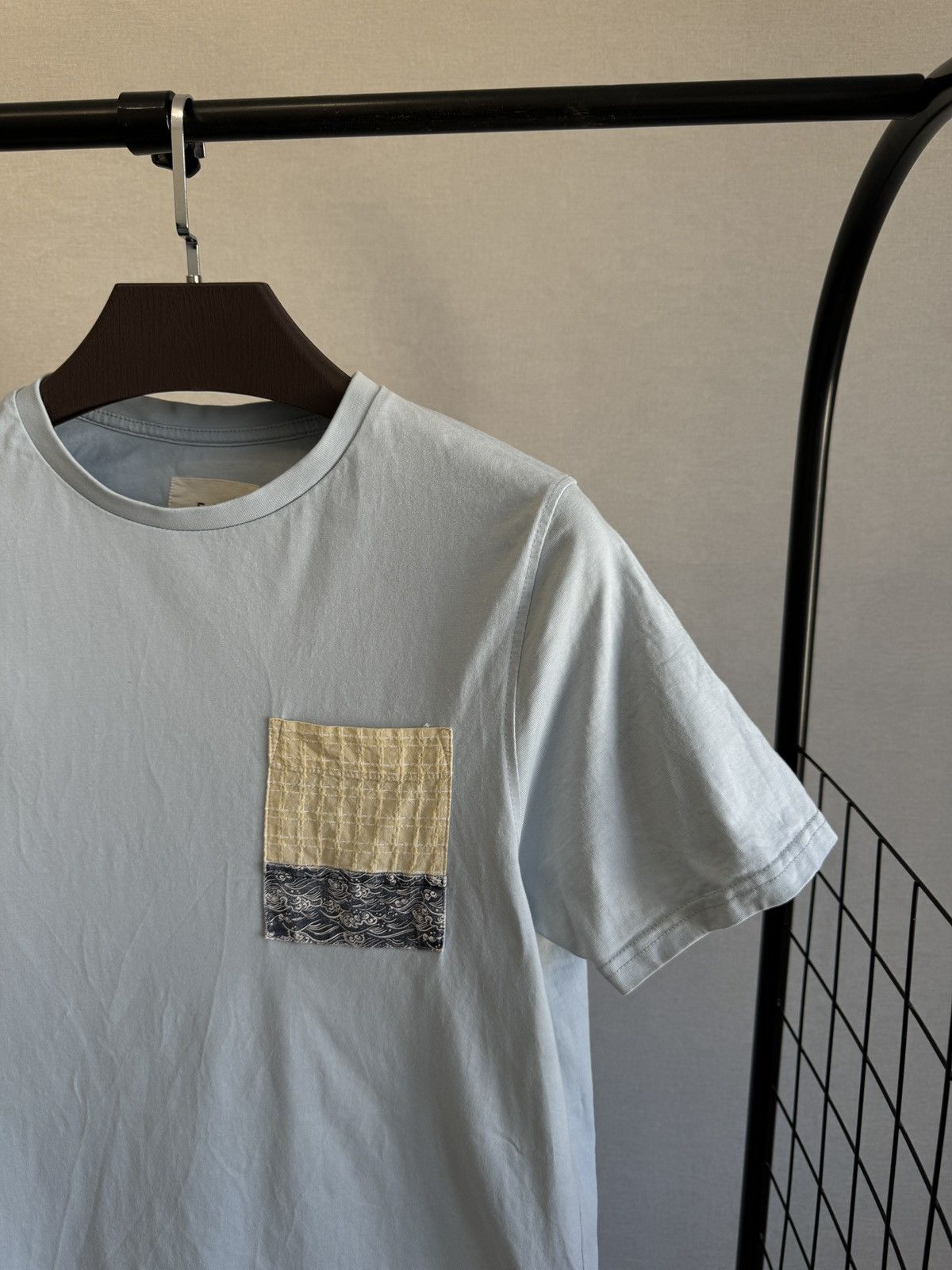 Folk Folk pocket pattern blue tee shirt Size US M / EU 48-50 / 2 - 4 Thumbnail