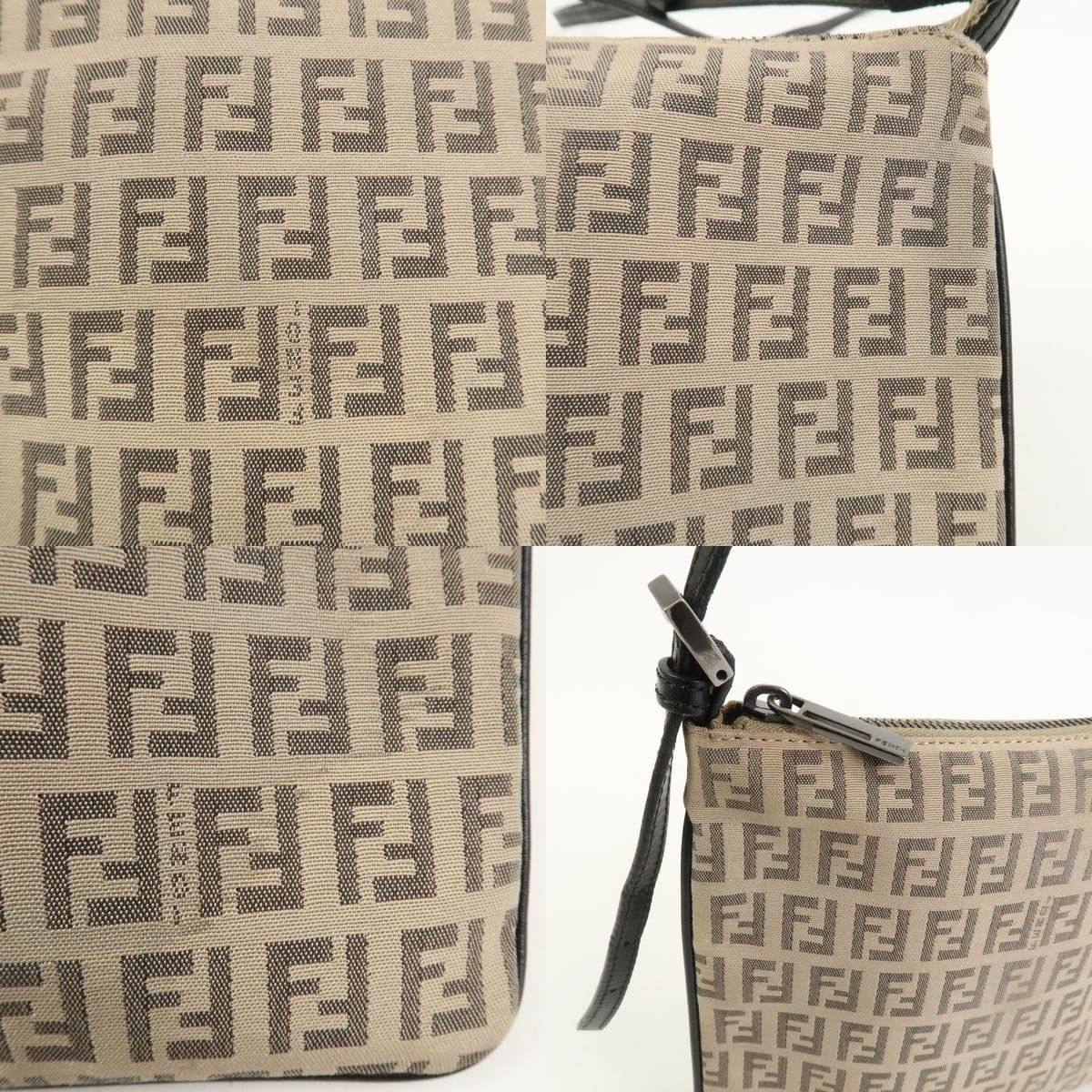 Fendi Fendi Zucchino Crossbody Bag Beige Size ONE SIZE - 6 Thumbnail