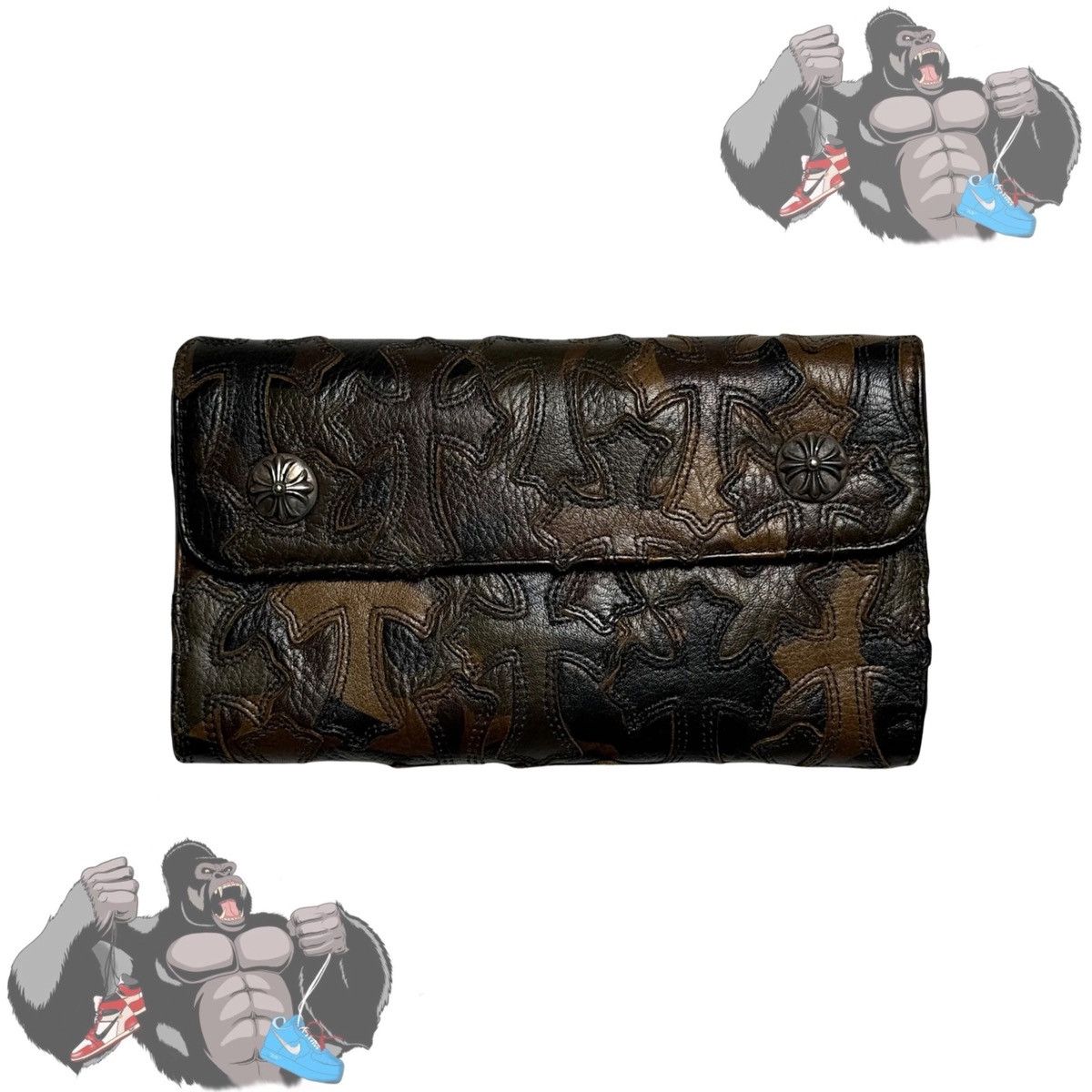 Chrome Hearts Chrome Hearts Camo Cross Patch Wave Wallet Size ONE SIZE - 1 Thumbnail