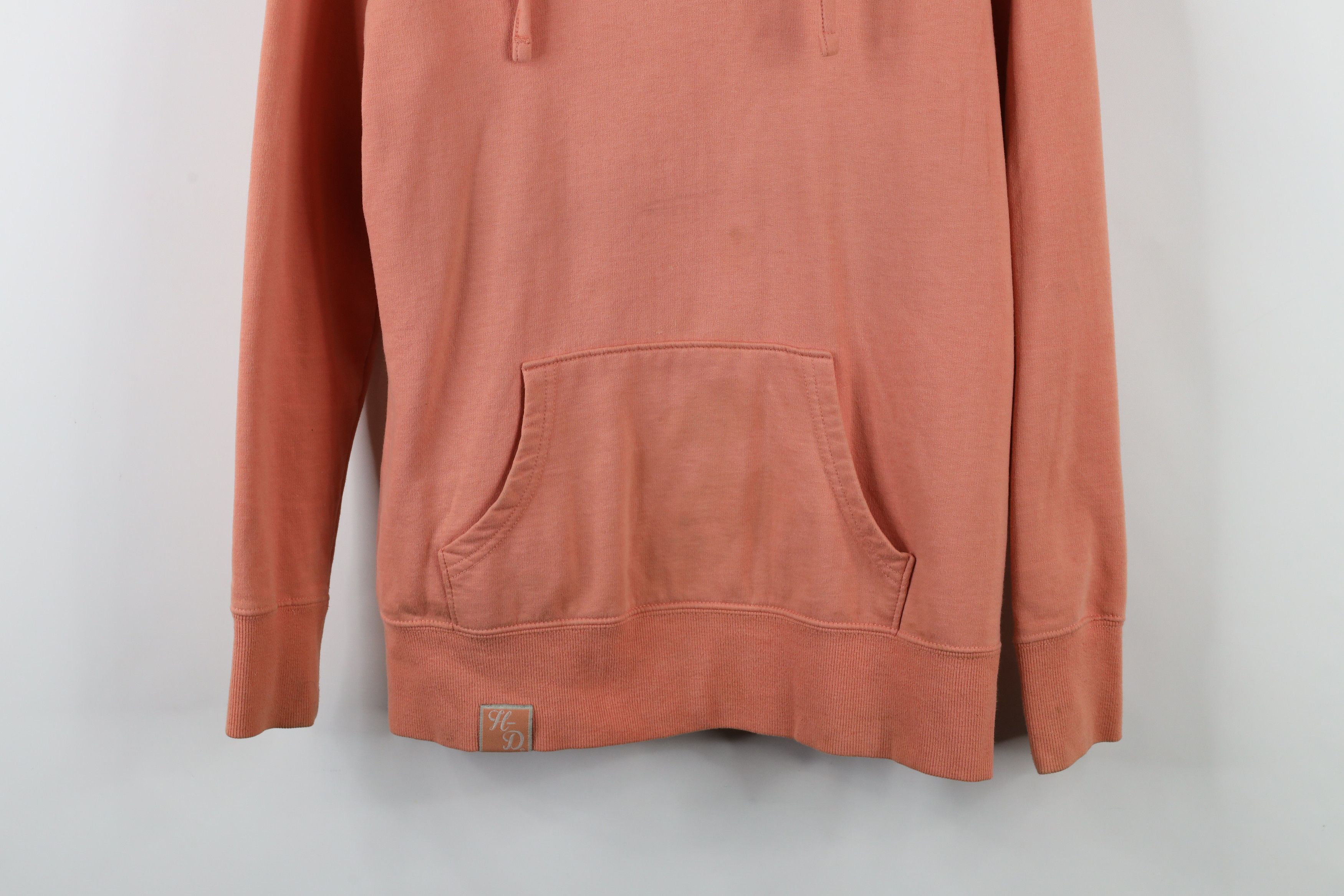 Harley Davidson × Vintage Vintage Harley Davidson Spell Out V-Neck Hoodie Pink Size S / US 4 / IT 40 - 3 Thumbnail