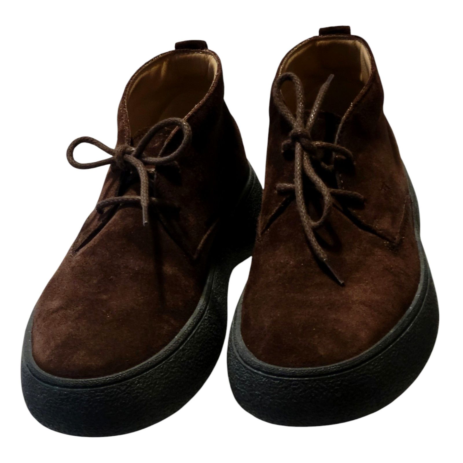 Tod's TODS Men Boots - Brown Suede Lace-Up Boot UK 6.5 / US 7.5 Size US 7 / EU 40 - 8 Thumbnail
