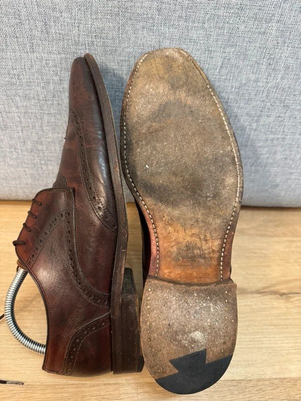 Barker Barker England Brown Leather Derby Brogue Lace Ups 7 41 Size US 8 / EU 41 - 6 Thumbnail