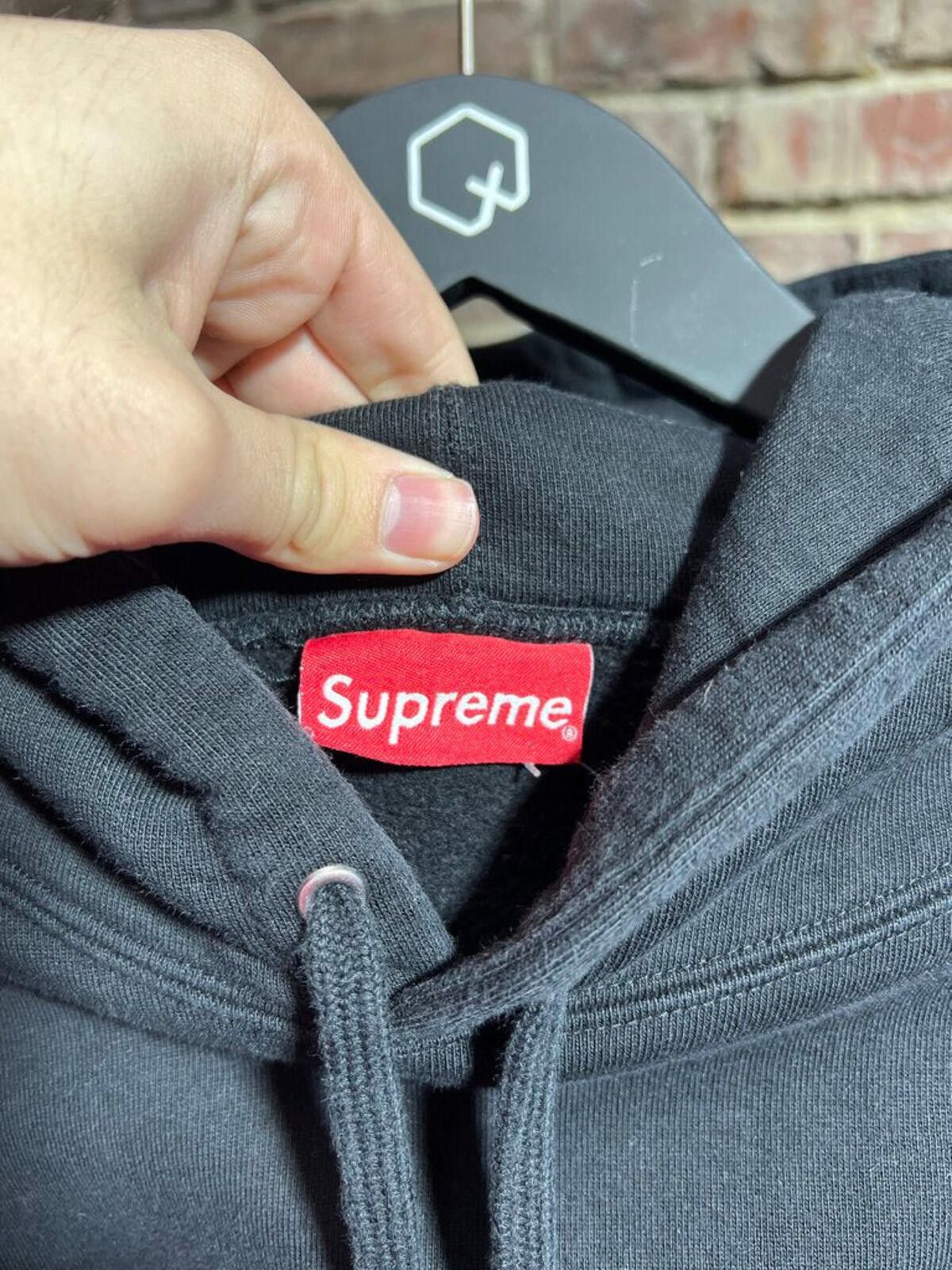Supreme Supreme Striple Hoodie Black FW18 Sz. L Size ONE SIZE - 3 Thumbnail
